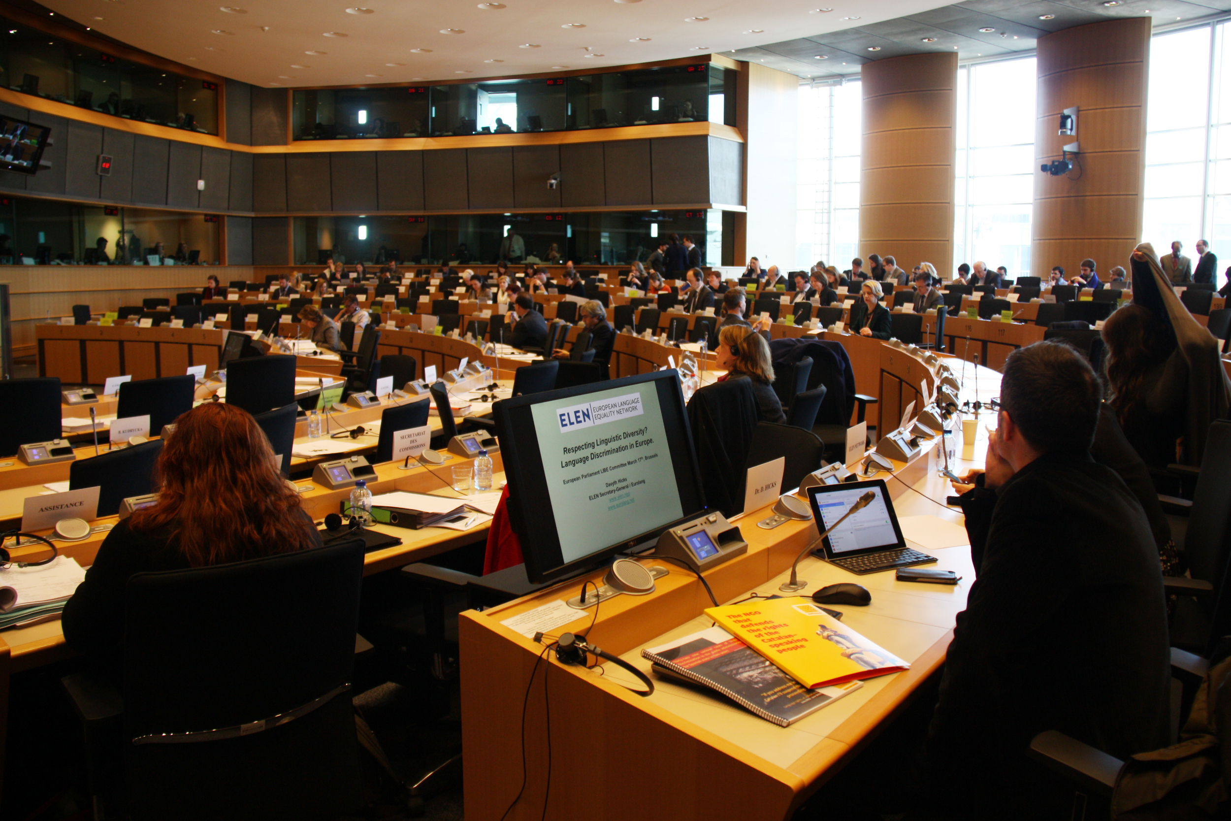 Image of the European Parliament's Committee on freedom justice and home affairs (by ACN) 