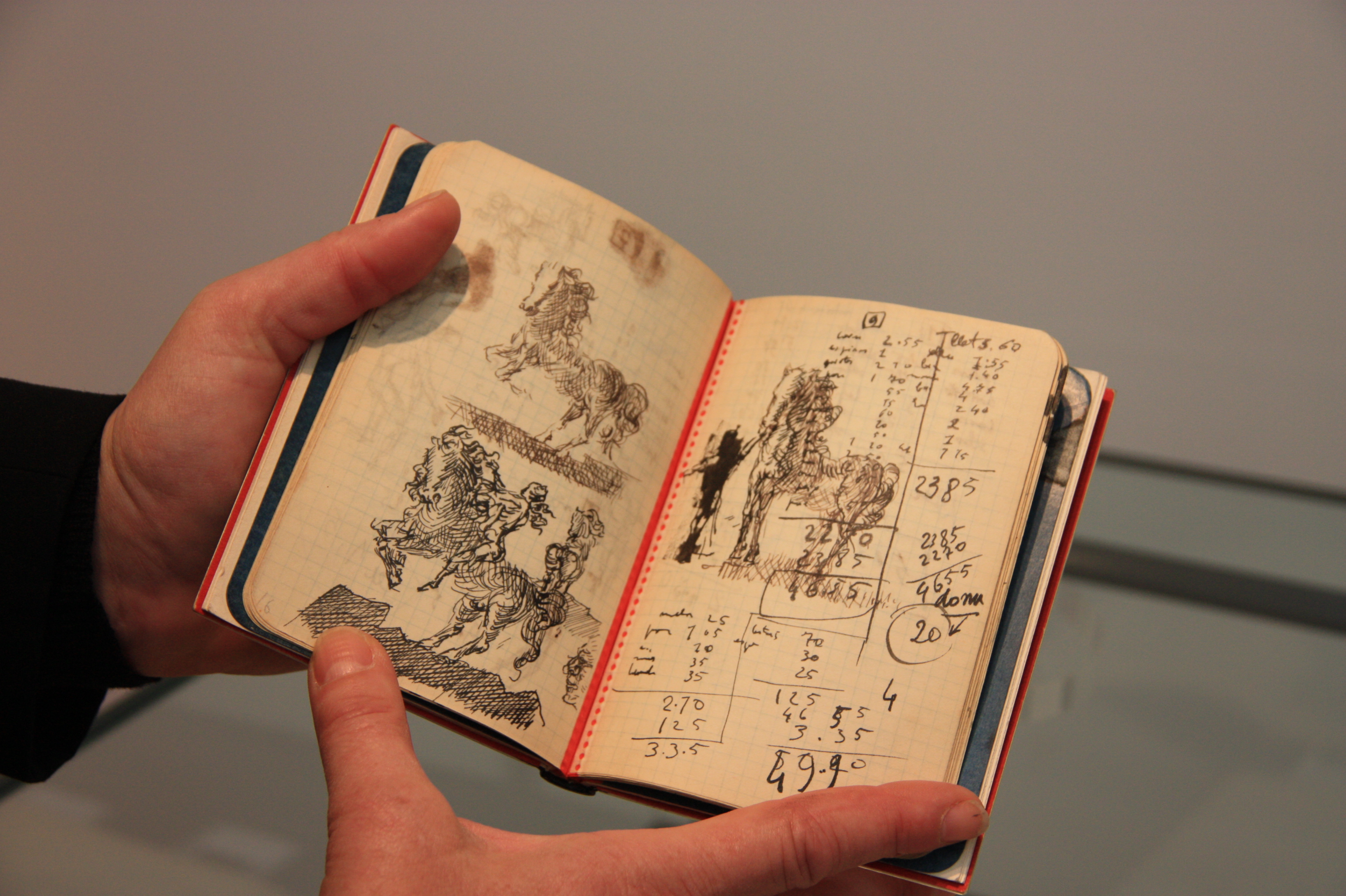 Image of an unpublished diary by Salvador Dalí, to be auctioned in Paris (by ACN)