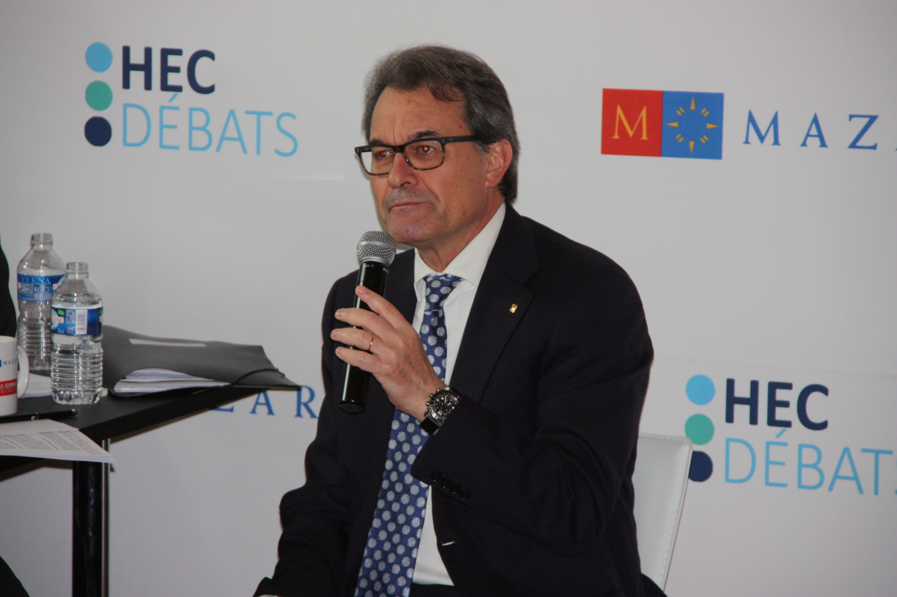 Former Catalan President Artur Mas during his conference at Paris' HEC business School (by ACN)