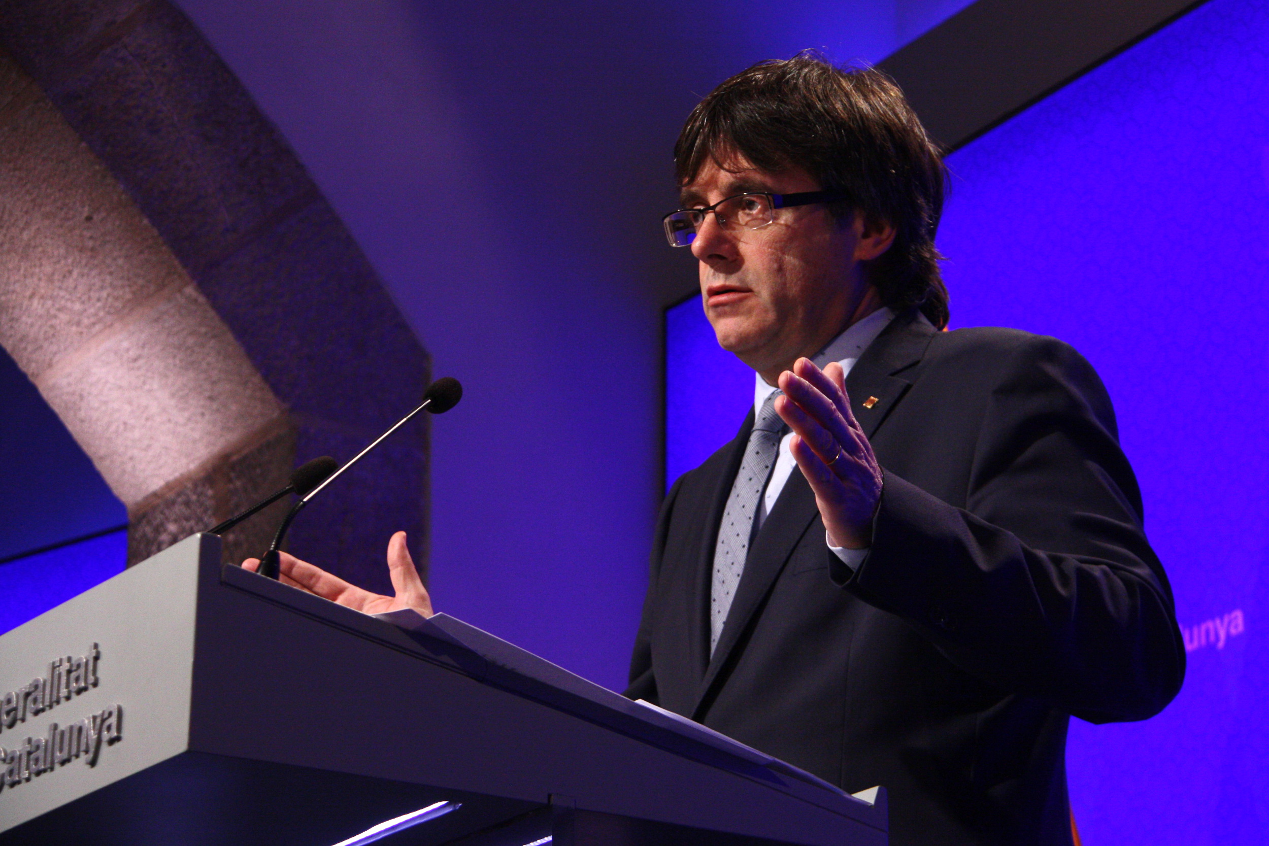 Catalan President, Carles Puigdemont, presented the government's plan for this term in office (by ACN)