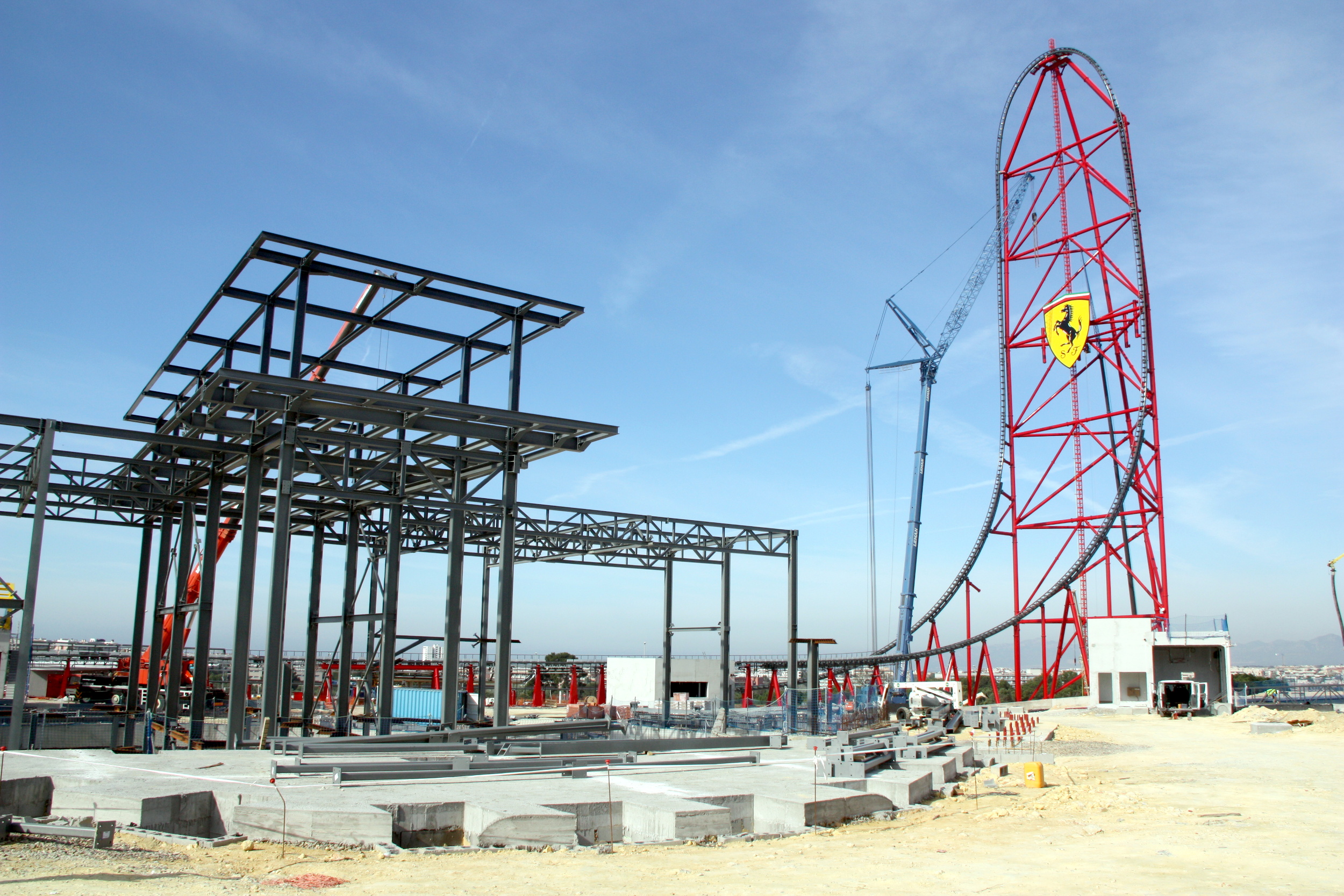 'Cavallino Rampante', Europe’s tallest rollercoaster, will be one of Ferrari Land's main attractions (by ACN)
