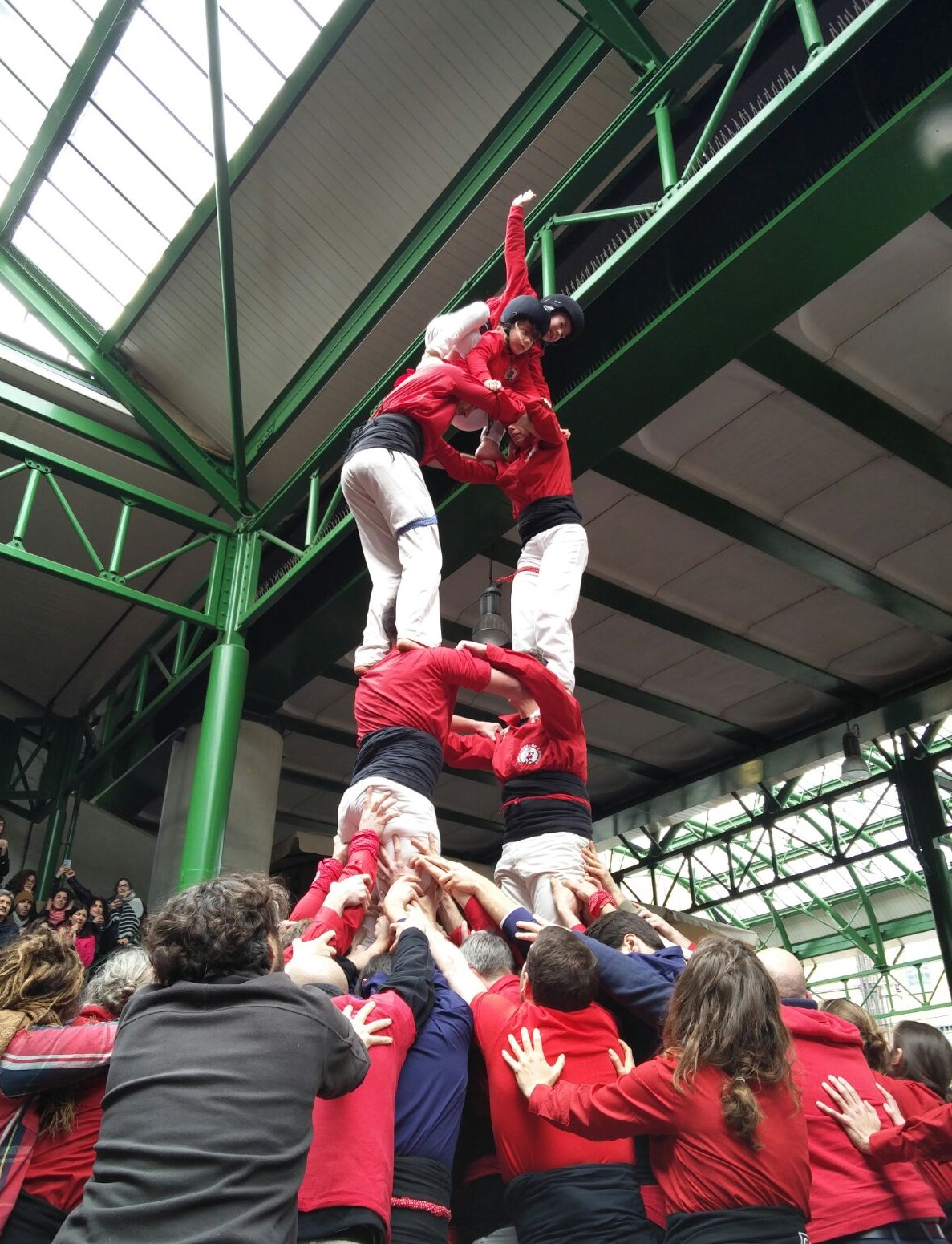'Castellers of London' performing at London Borough's Market, this April (by ACN)