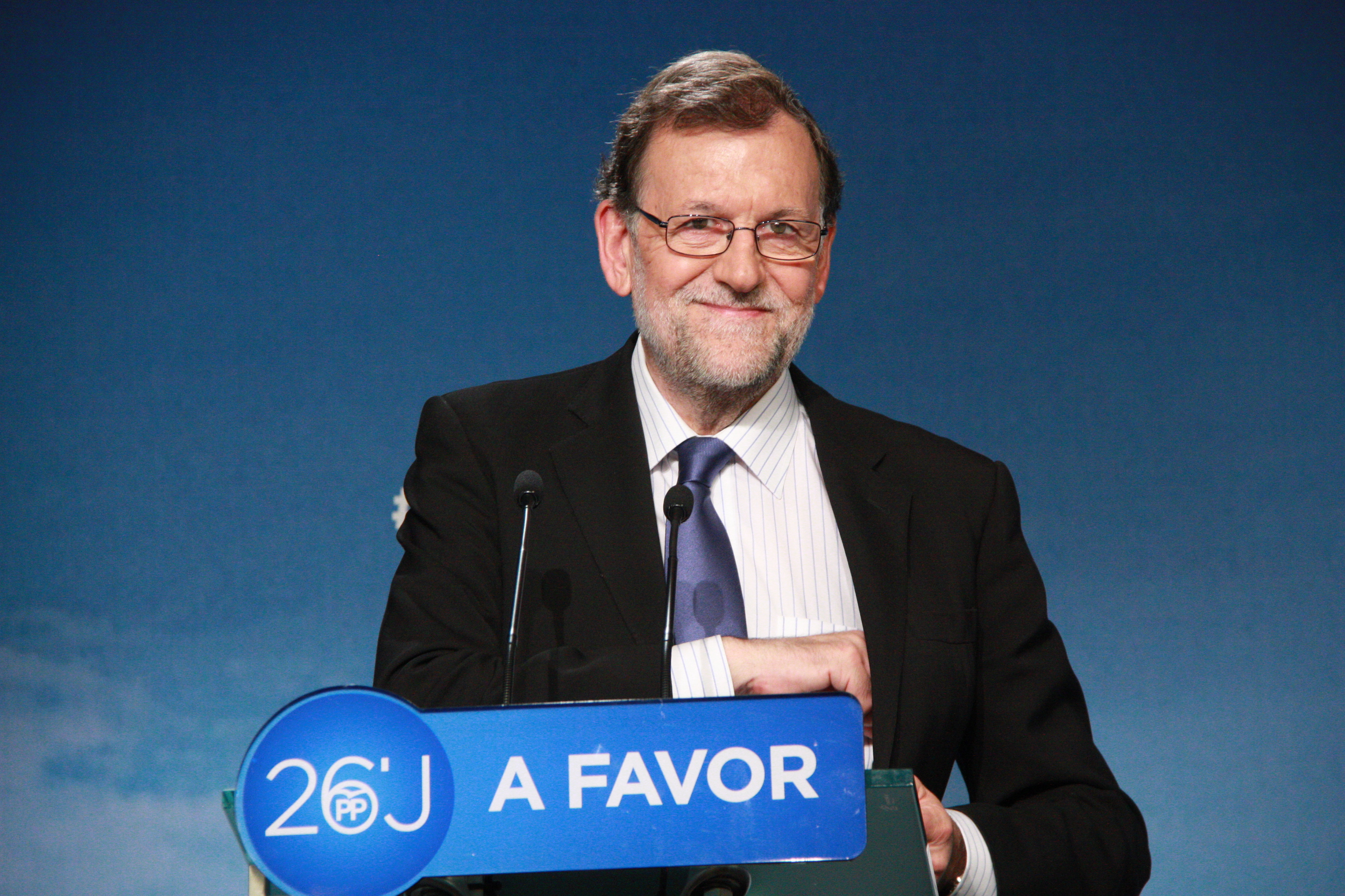Current Spanish President, Mariano Rajoy during his first press conference after winning th Spanish Elections (by ACN) 
