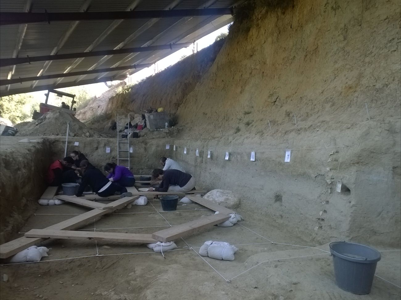 The excavation site 'Barranc de la Boella'  where a set of 50 flint tools dated between 800.000 and a million years old (by ACN)