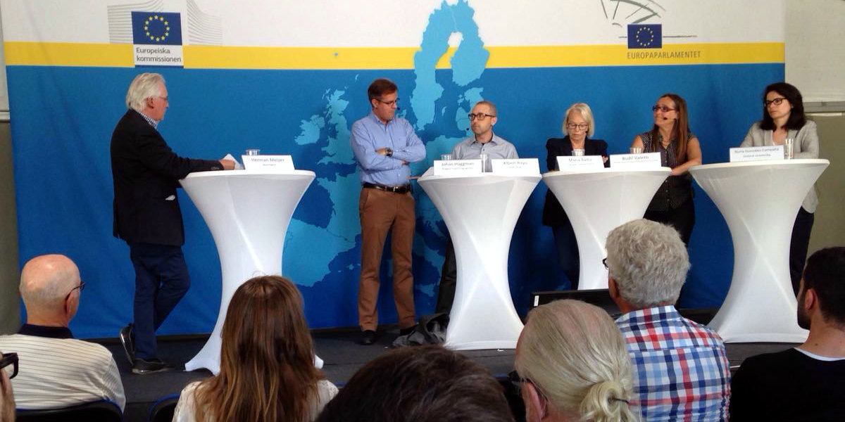Image of the debate “The Catalan Case within the European Union” held this weekend at Almedalsveckan political fest, in Sweden (by DIPLOCAT)