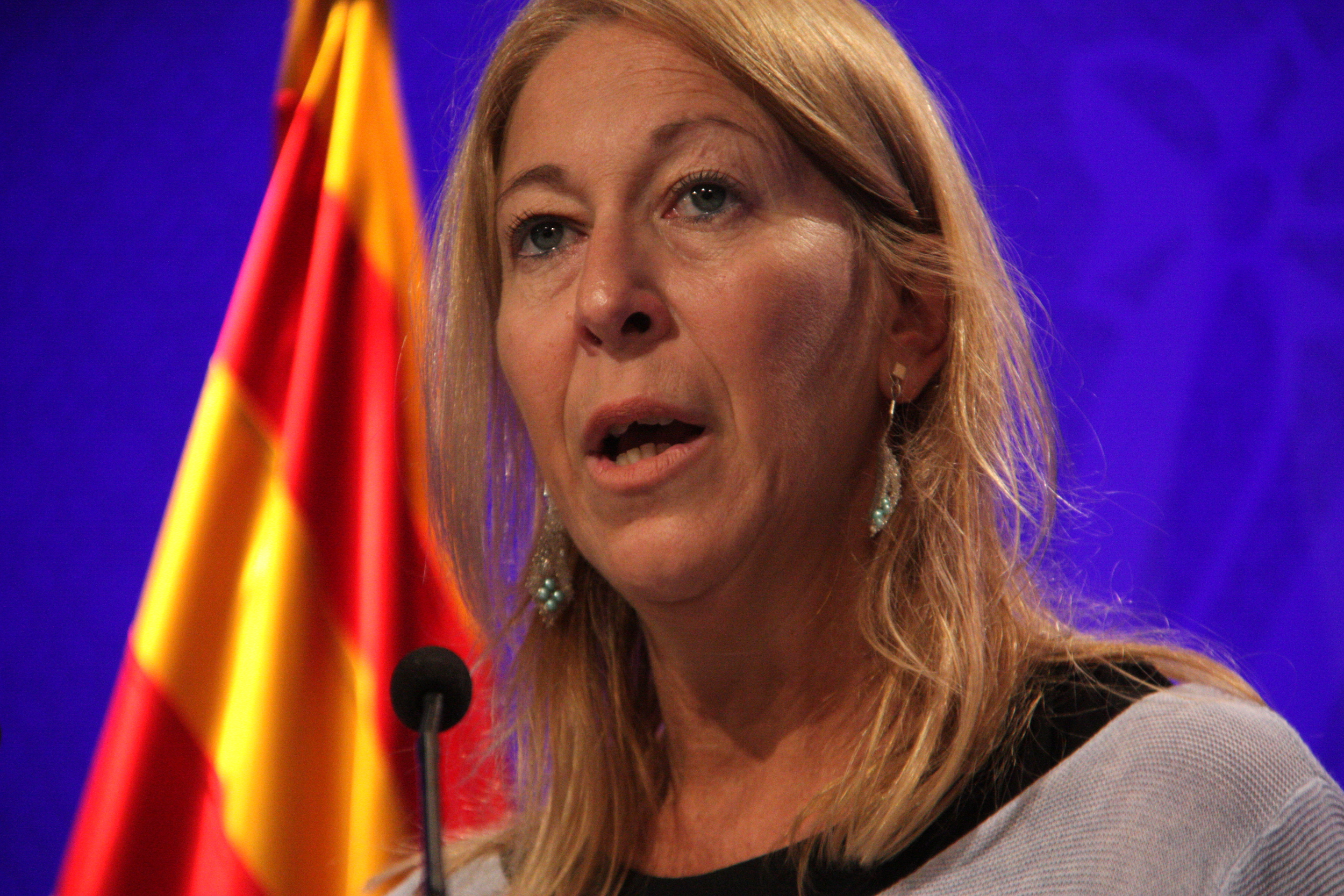 Close up of the Catalan Government's Spokeswoman, Neus Munté (by ACN)