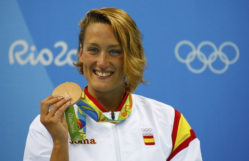The Catalan swimmer Mireia Belmonte, who won the bronze medal in the 400m in Rio (by David Gray / Reuters)