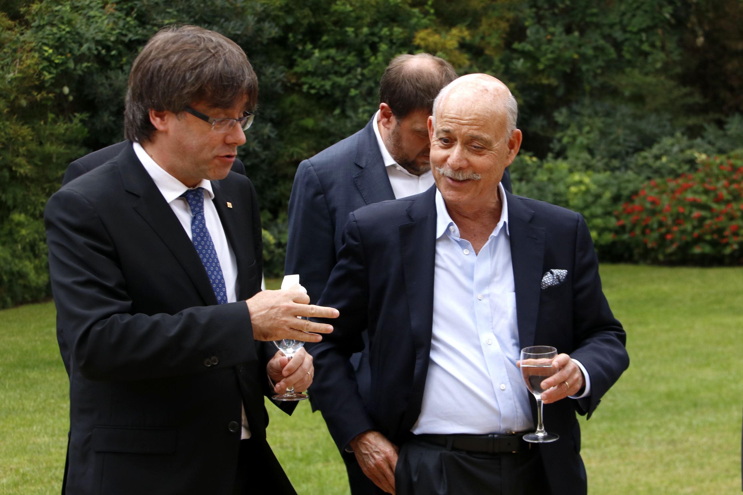 The sociologist, economist and political advisor Jeremy Rifkin with Catalan President Carles Puigdemont (by ACN)