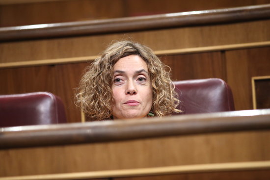 The PSC MP Meritxell Batet during the debate on investiture in the Spanish Parliament the 26th of October (by ACN)