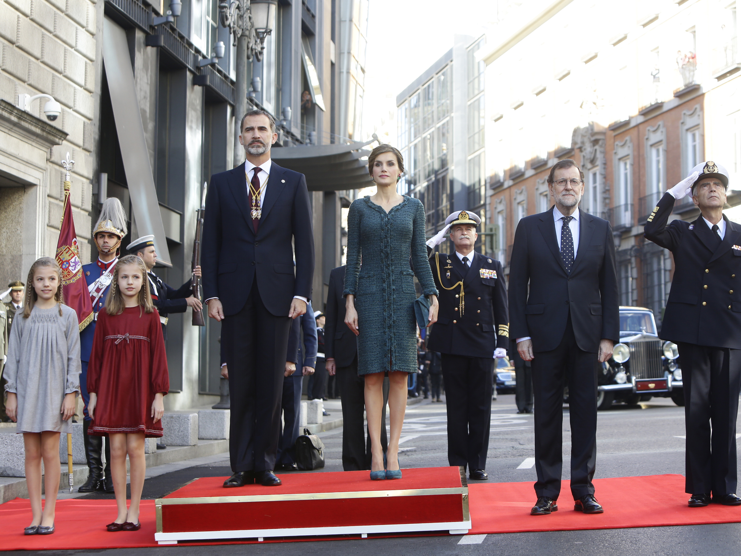 Spain's Royal Family and Spanish President, Mariano Rajoy, during the openning of the XII term of office in Madrid (by ACN)