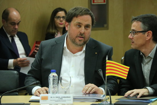 The Catalan Vice President and Minister for Economy and Tax Office, Oriol Junqueras, at the Council on Fiscal and Financial Policies (by ACN)          