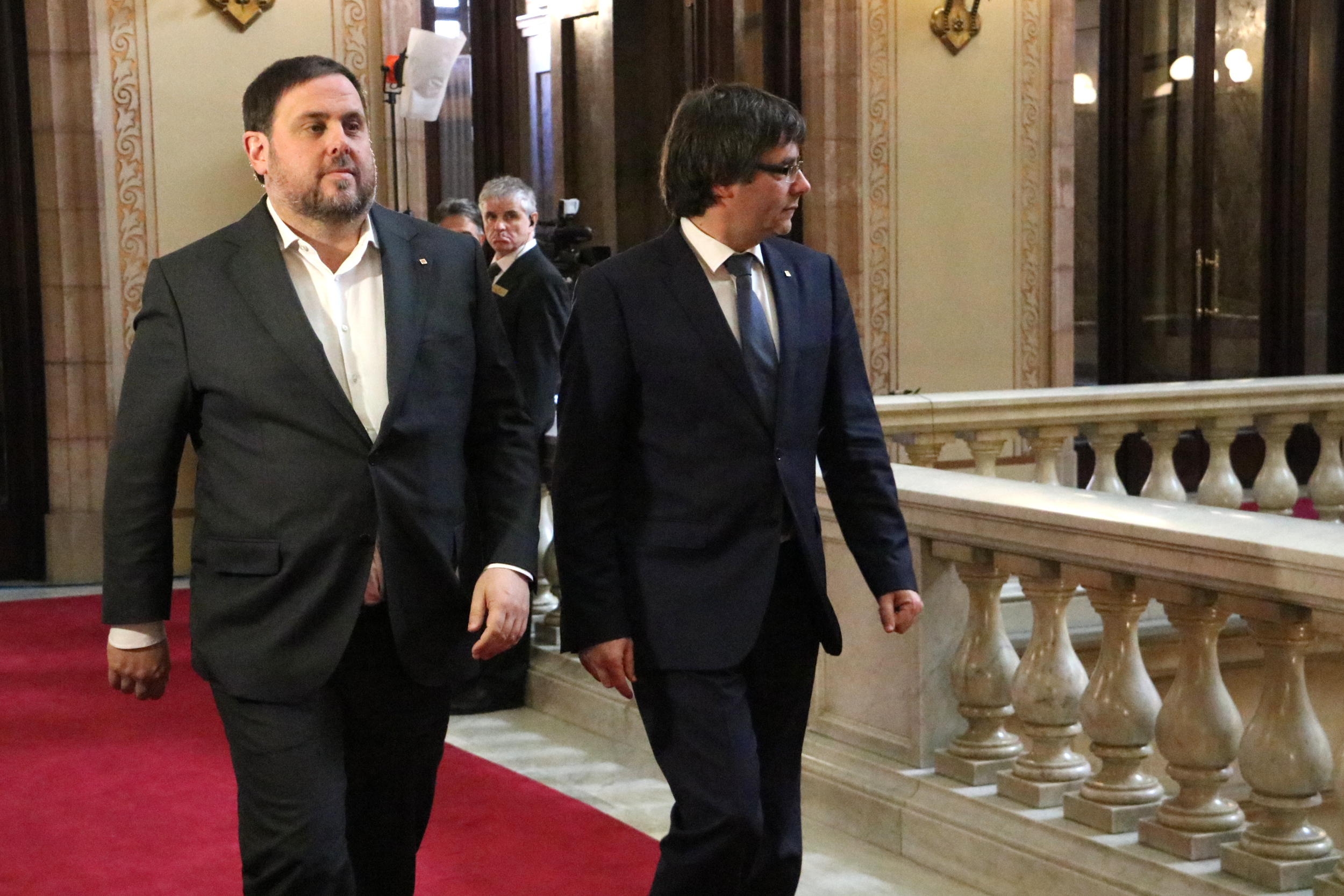 Catalan President Carles Puigdemont and Catalan Vice President and Minister for Economy and Tax Office (by ACN)