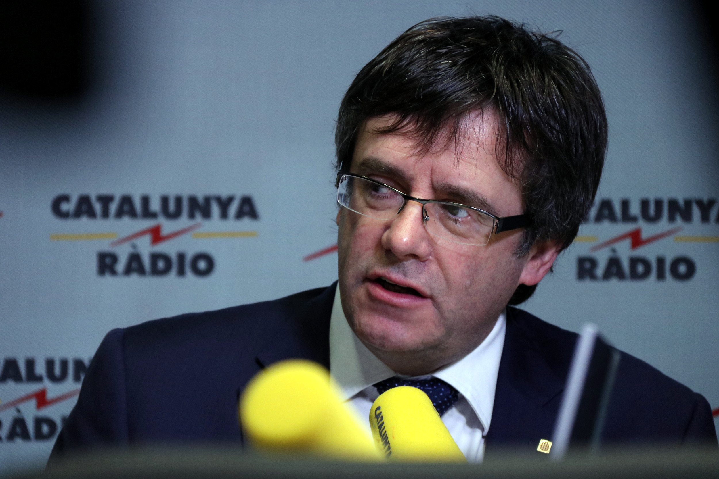 Catalan President, Carles Puigdemont, during an interview with Catalunya Radio (by ACN)