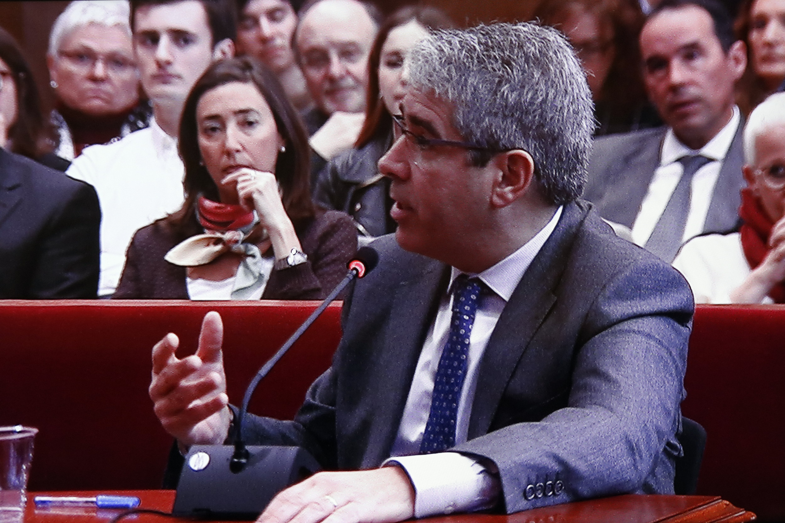 Former Catalan Minister for Presidency and current Catalan European Democratic Party (PDCeCAT) spokesperson in the Spanish Parliament, Francesc Homs, testified before Barcelona’s High Court over 9-N symbolic vote on independence (by ACN), 