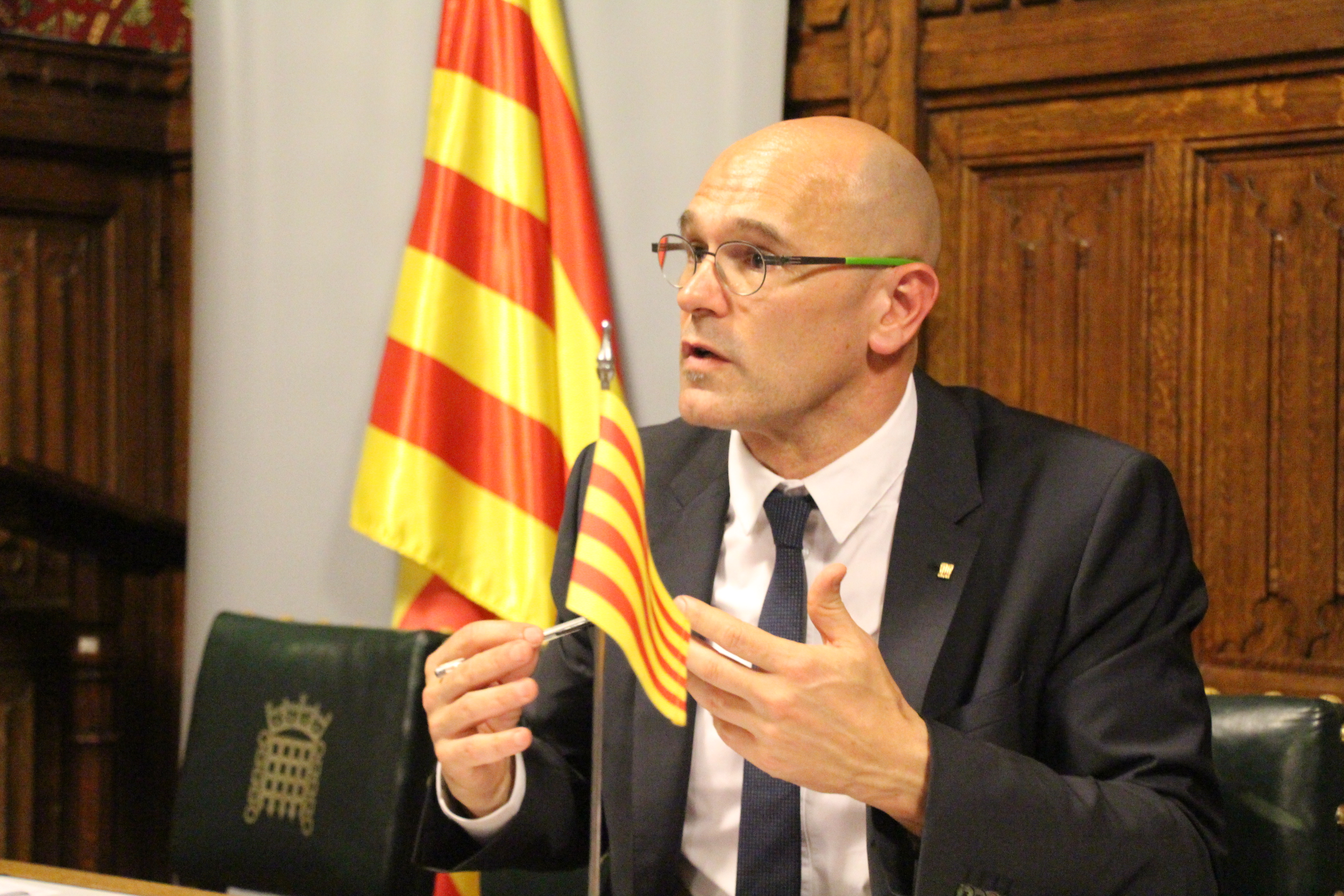 Catalan Minister for Foreign Affairs, Raül Romeva, presented the APPG on Catalonia at Westminster Parliament (by ACN)