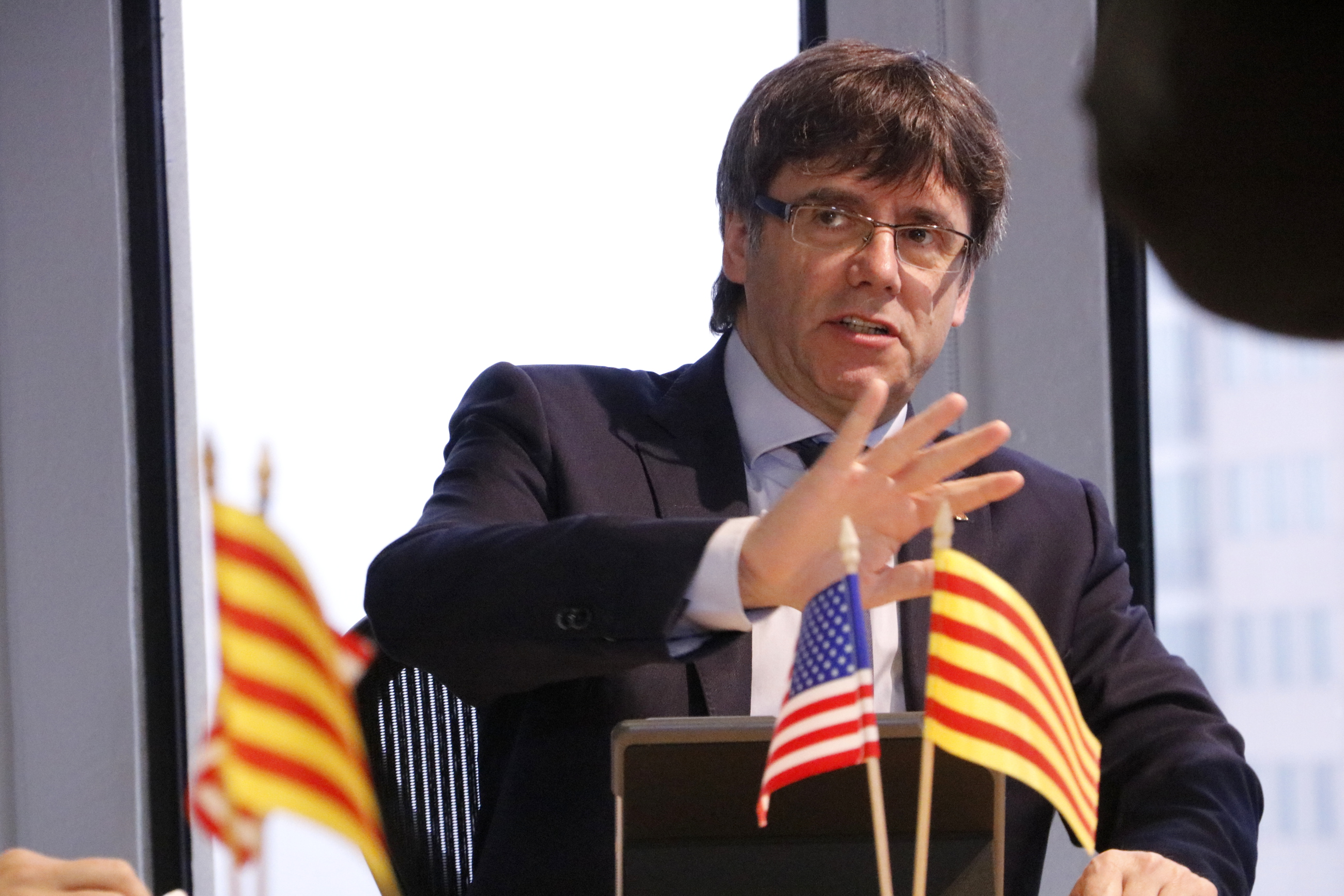 Catalan President, Carles Puigdemot, visited Cambridge Innovation Centre (CIC) this Monday (by ACN)