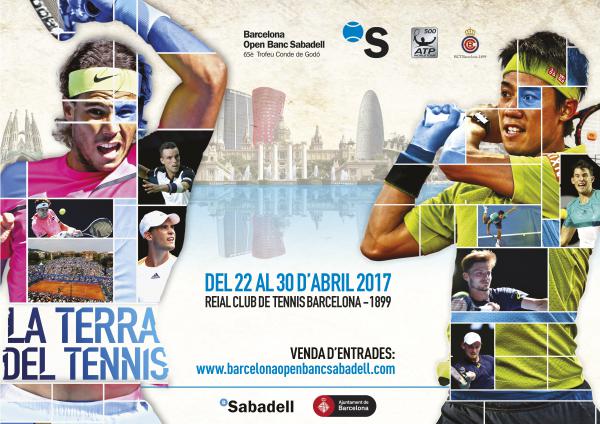 Official poster of the 65th edition of the Barcelona Open Banc Sabadell Conde de Godó (by Barcelona Open Banc Sabadell)