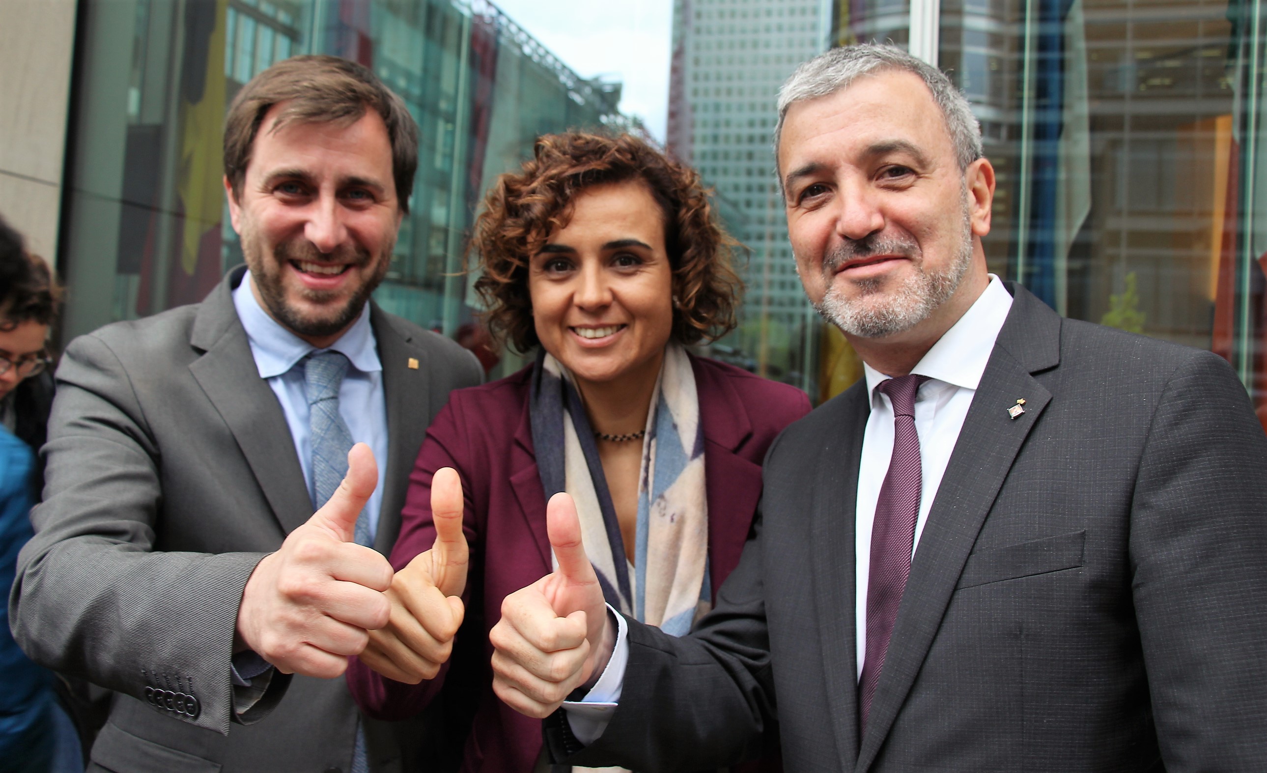 Catalan Minister for Health, Toni Comín, his Spanish homologue, Dolors Montserrat and Barcelona's Deputy Mayor, Jaume Collboni, presented in London Barcelona's candidature to host the EMA (by ACN) 