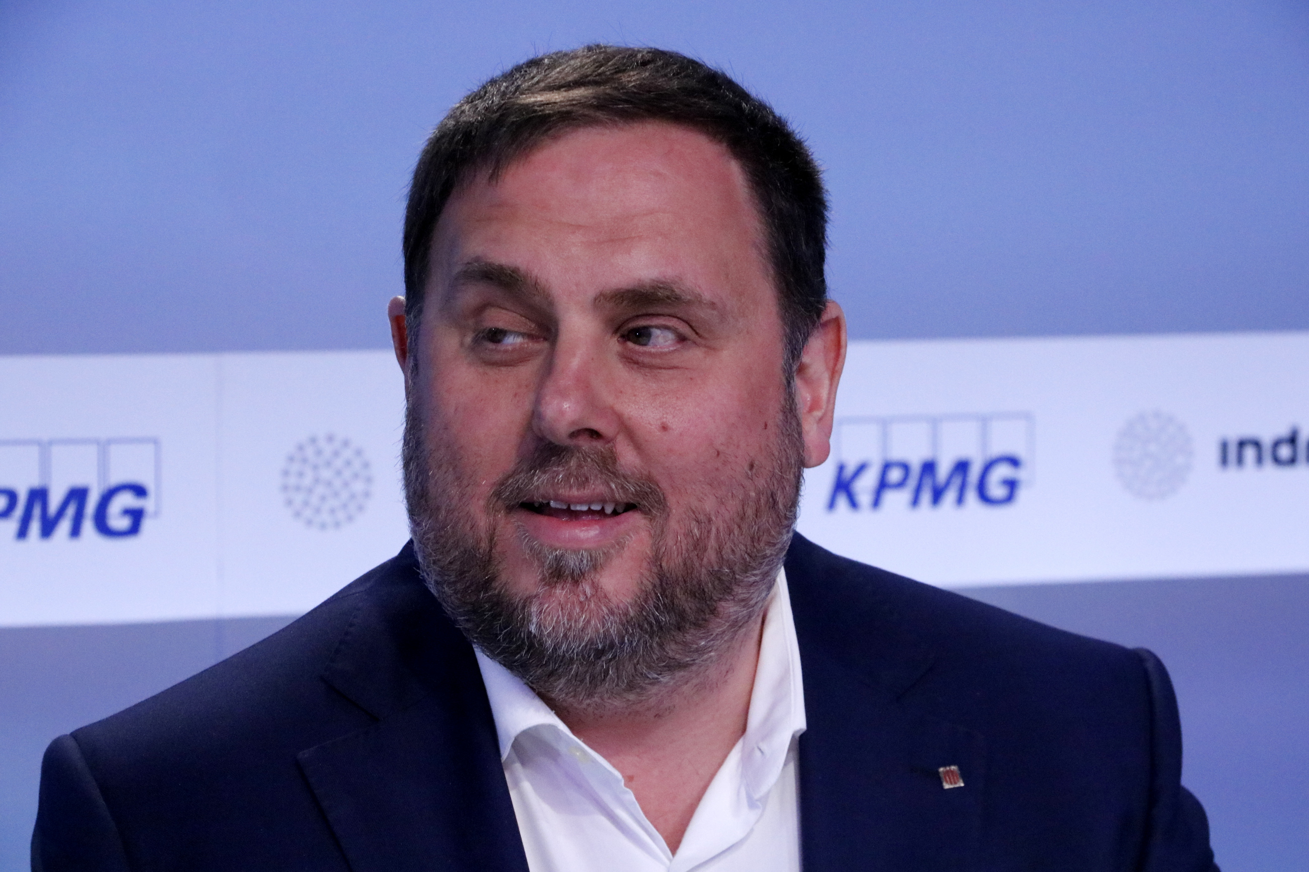 The Catalan Vice President, Oriol Junqueras, in Sitges (by ACN)