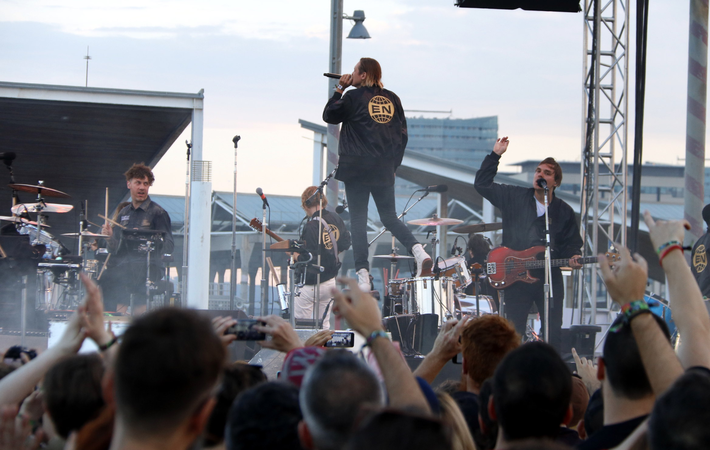 Arcade Fire during their surprise concert at Primavera Sound in Barcelona on Thursday 1 June (By Pau Cortina)