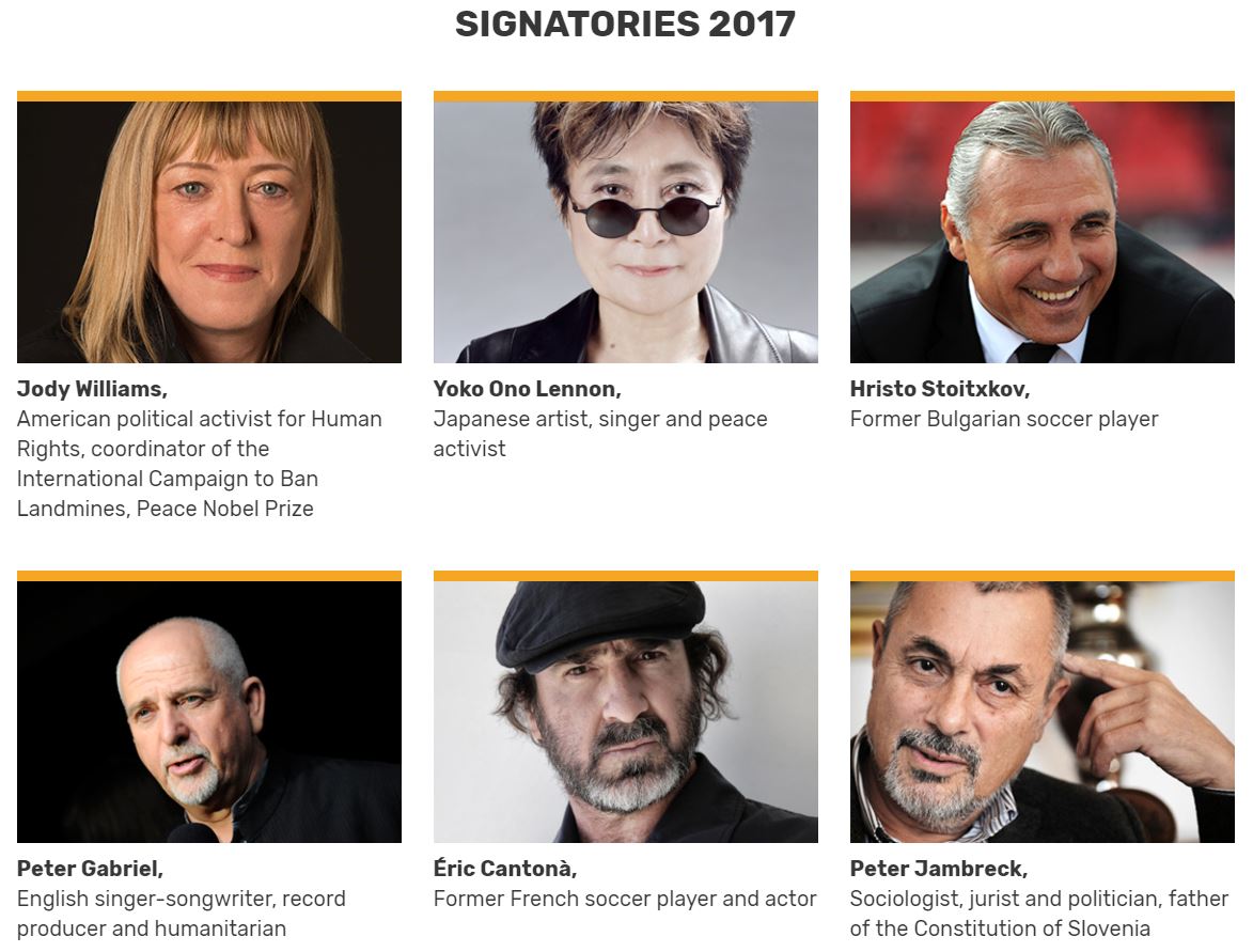 Website of the 'Let Catalans Vote' campaign with some of the signatories - www.letcatalansvote.org