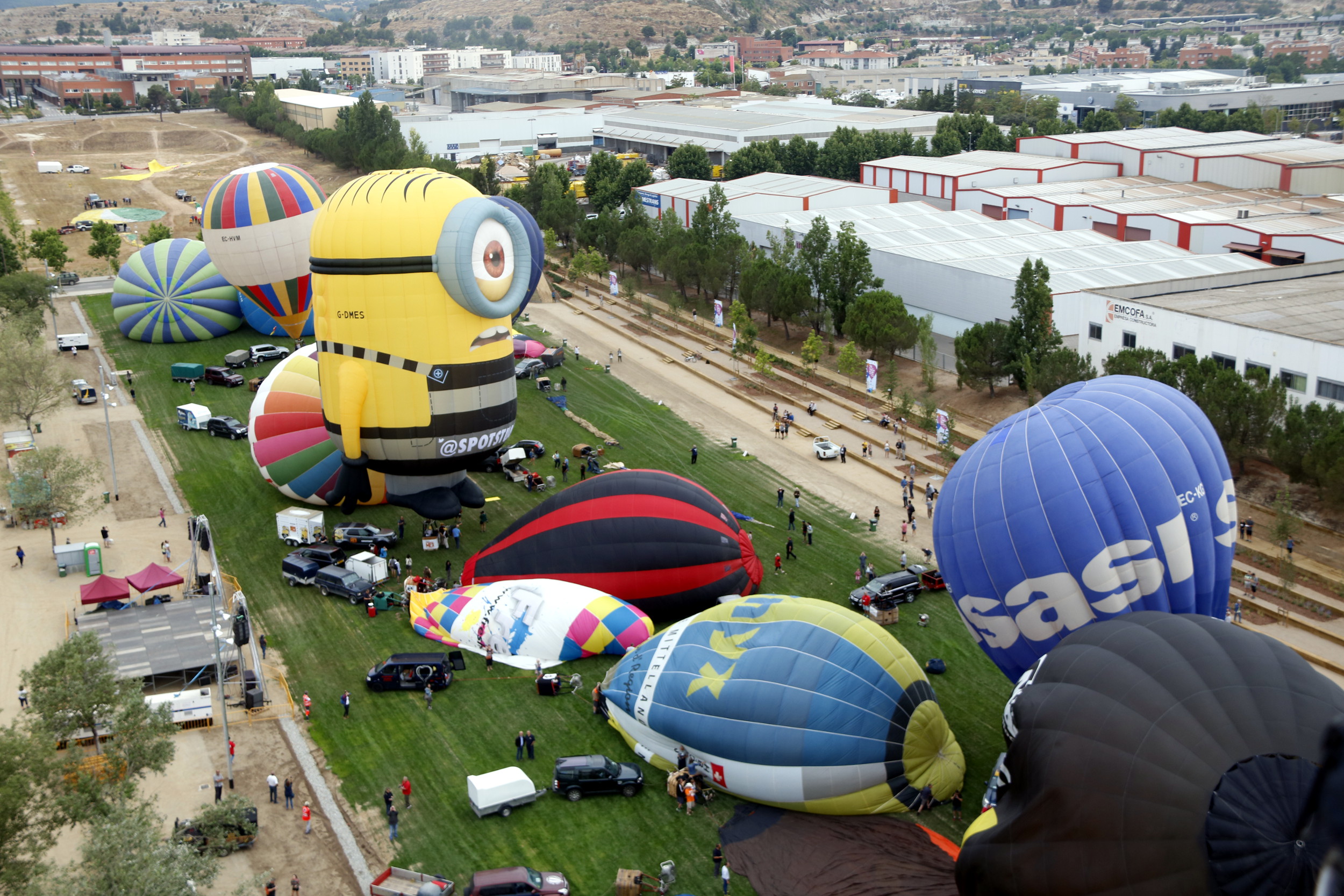 Balloons in the European Balloon Festival 