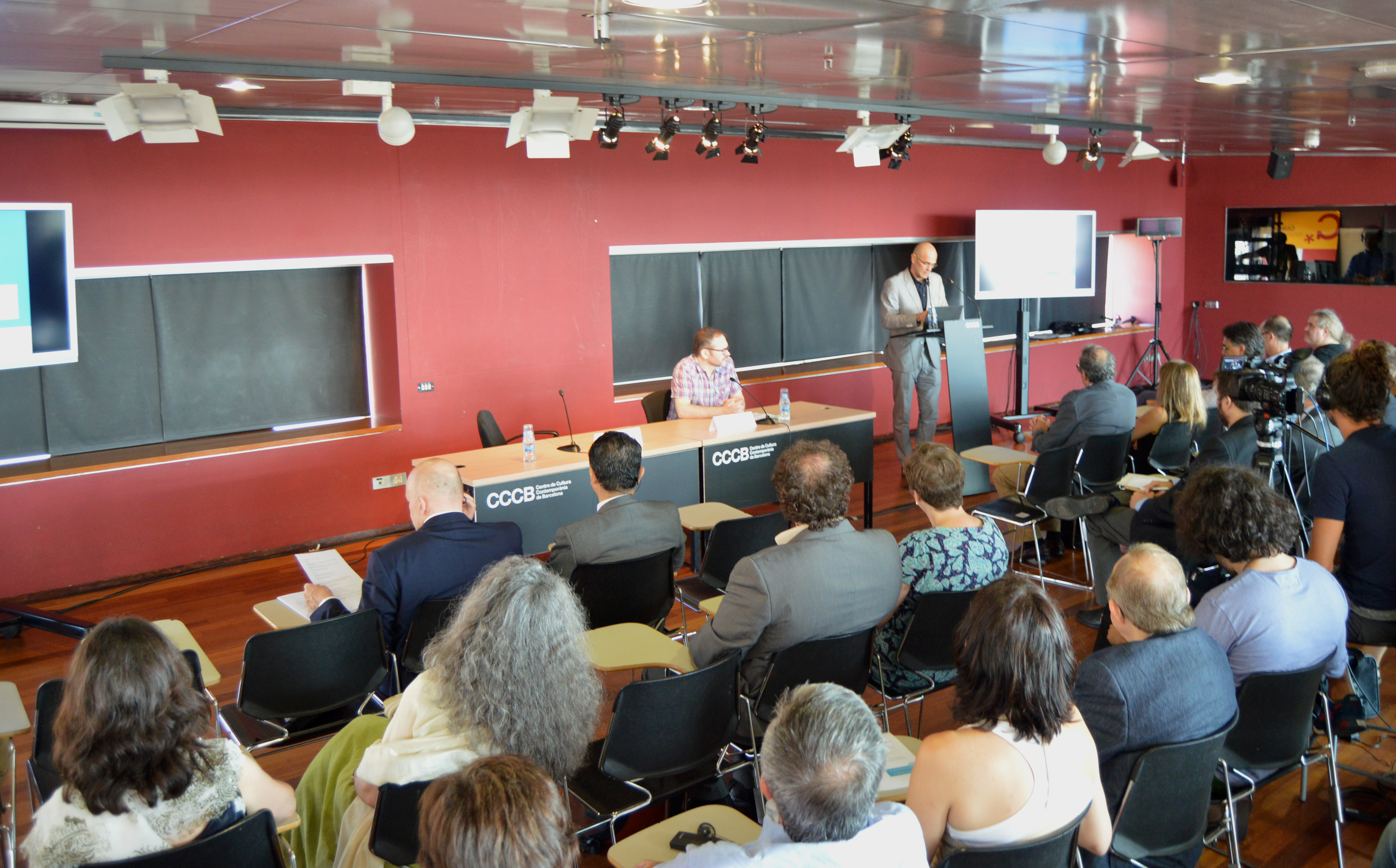 The audience in the seminar at Contemporary Culture Center of Barcelona