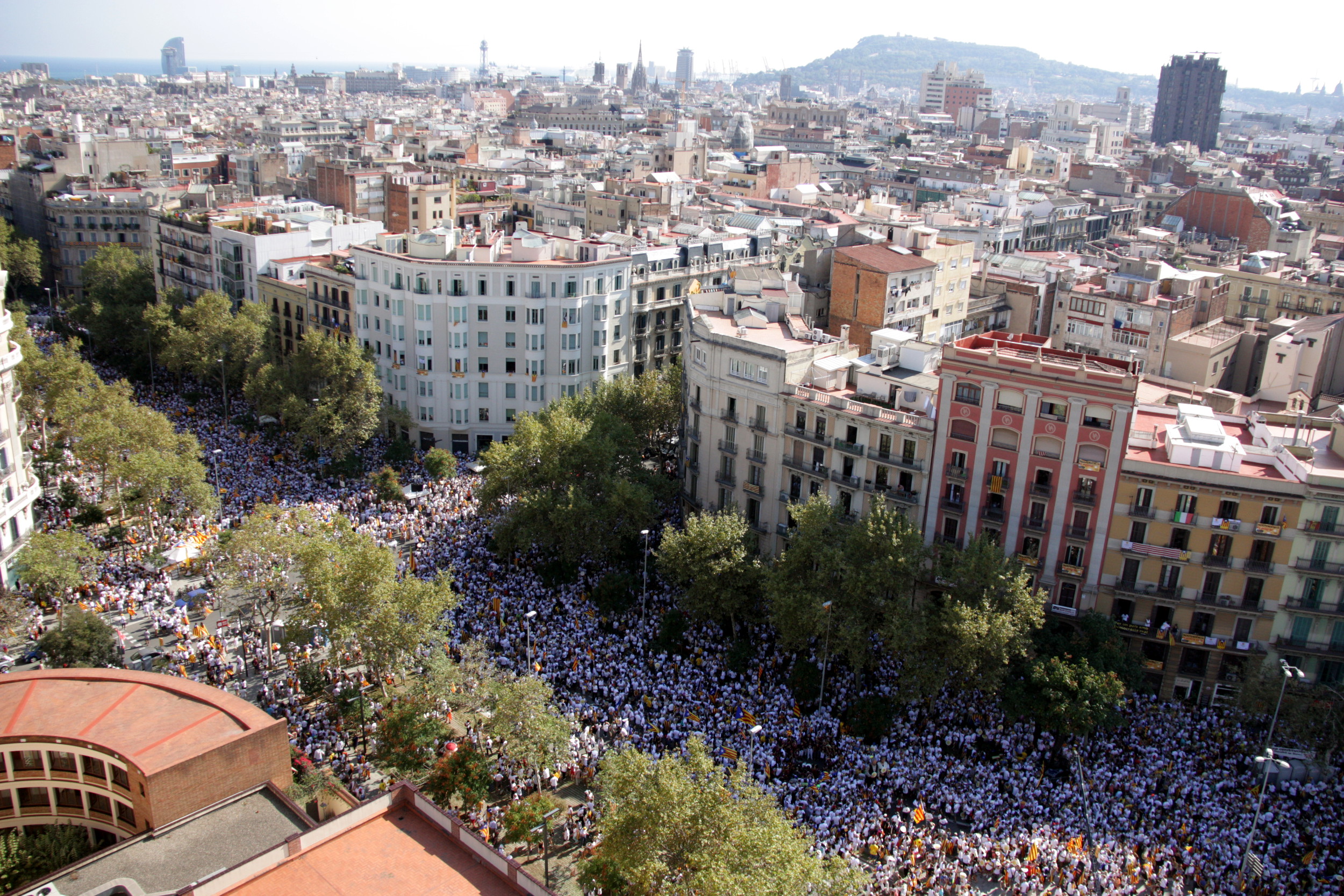 Image of the September 11, 2016 demonstration in Barcelona