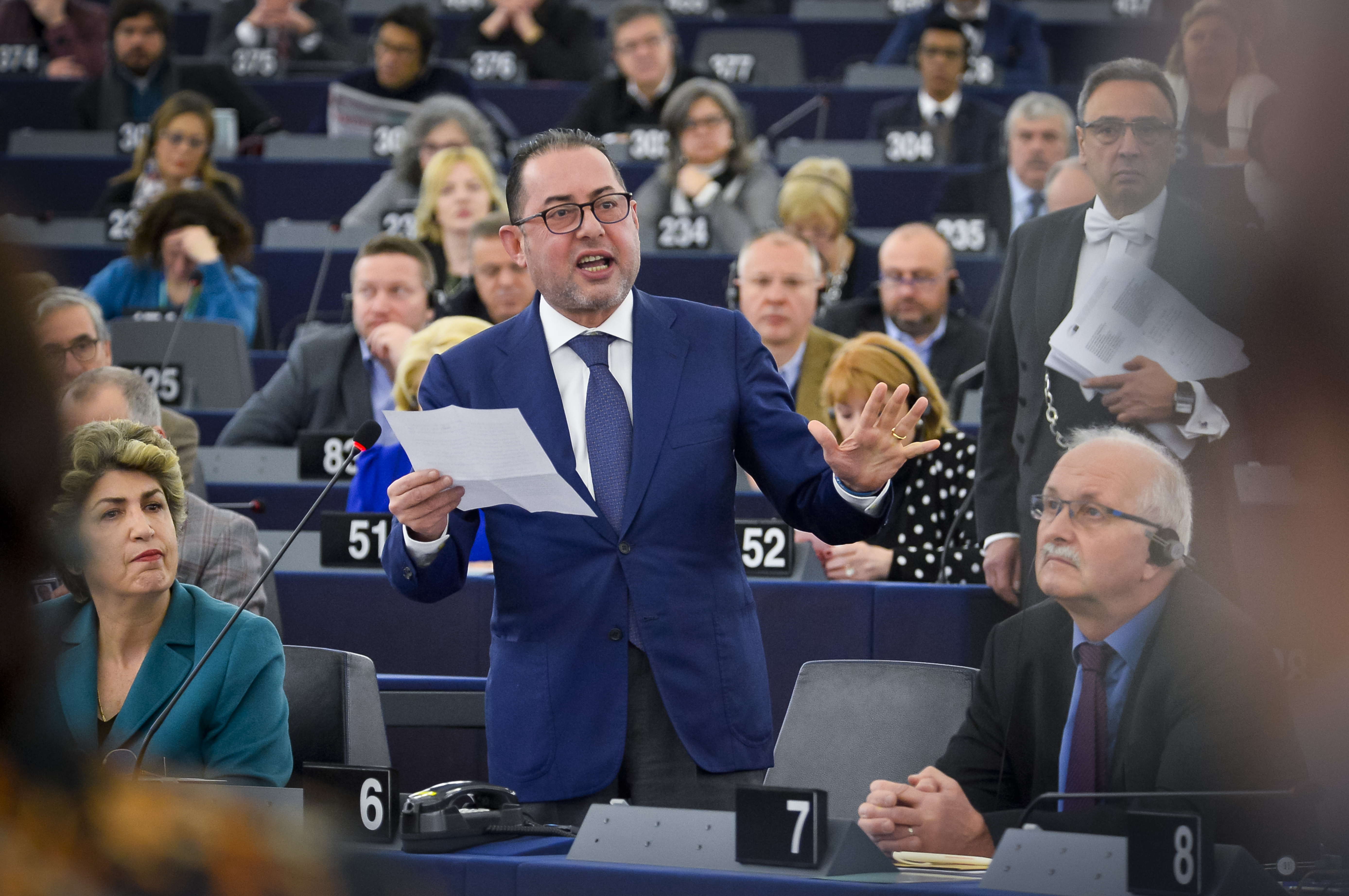 Italian MEP Gianni Pittella speaking in Strasbourg in January (by the European Parliament)