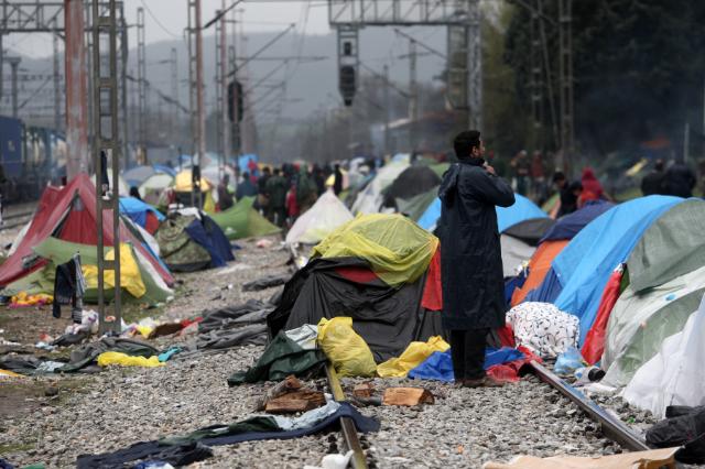 A refugee camp near the city of Idomeni in northern Greece in March 2016 (by Nazaret Romero)