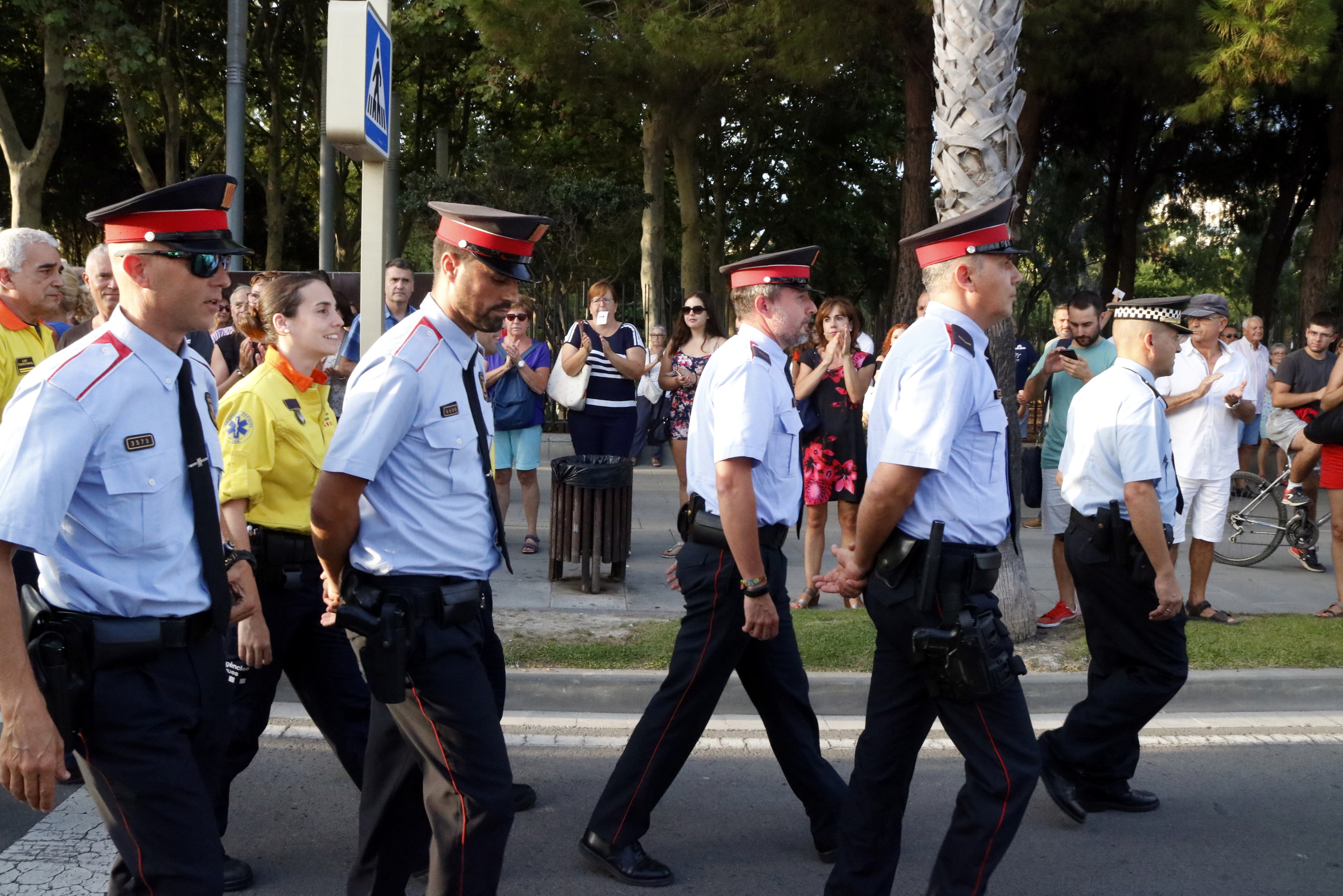 Catalan police officers in Cambrils (by ACN)