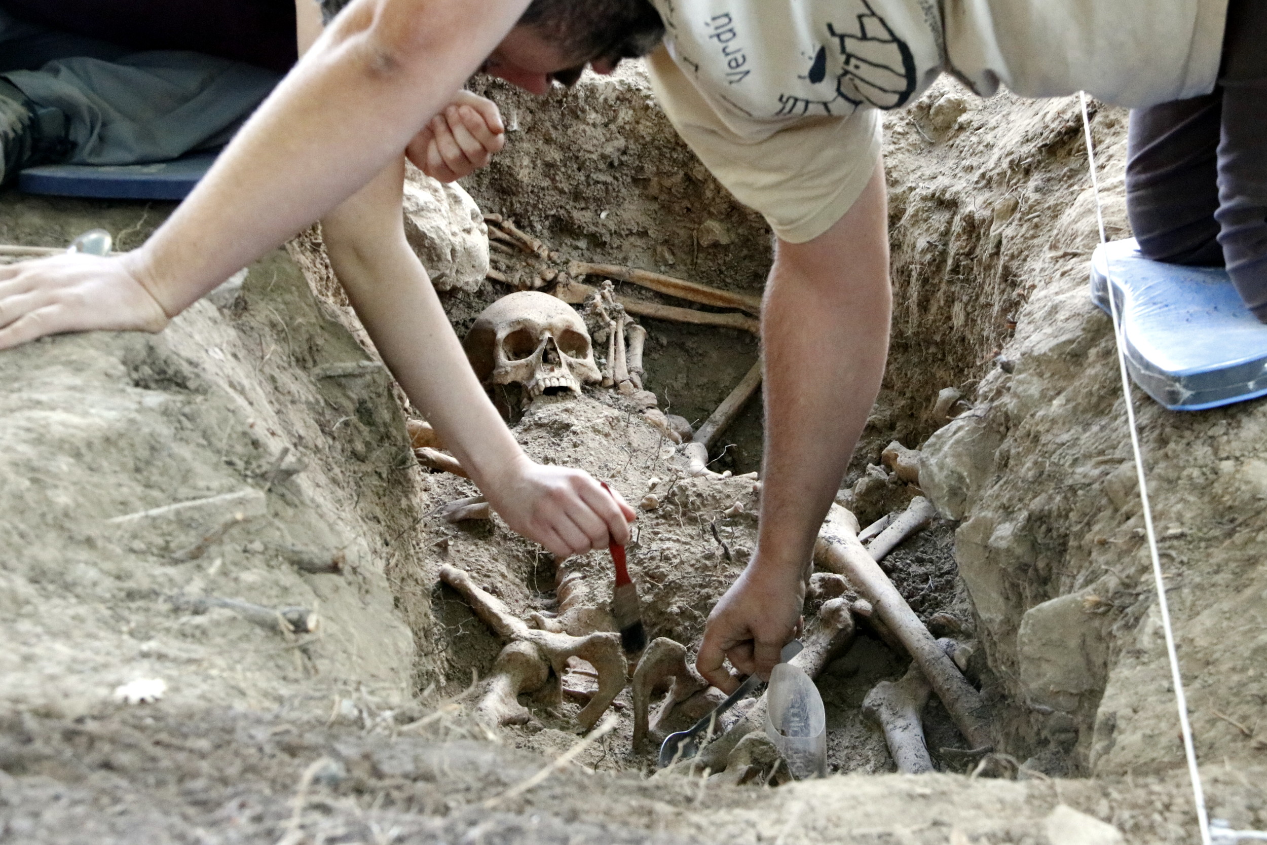 One of the skeletons found in Prats de Lluçanès (by ACN)