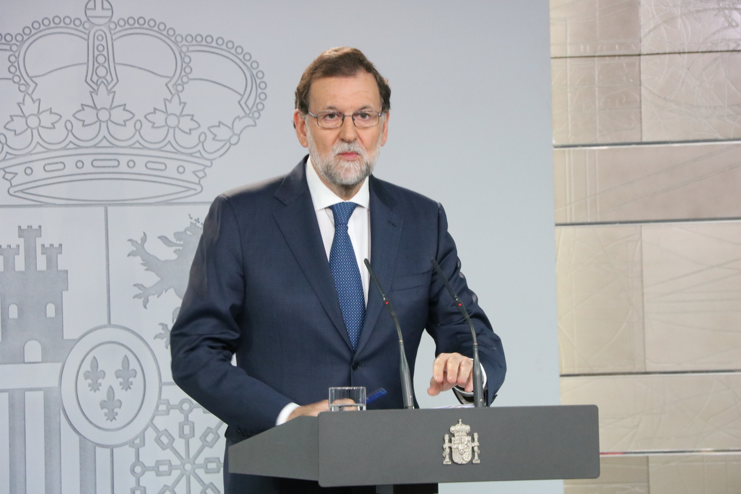 Spanish president Mariano Rajoy at a press conference on Thursday (by ACN)