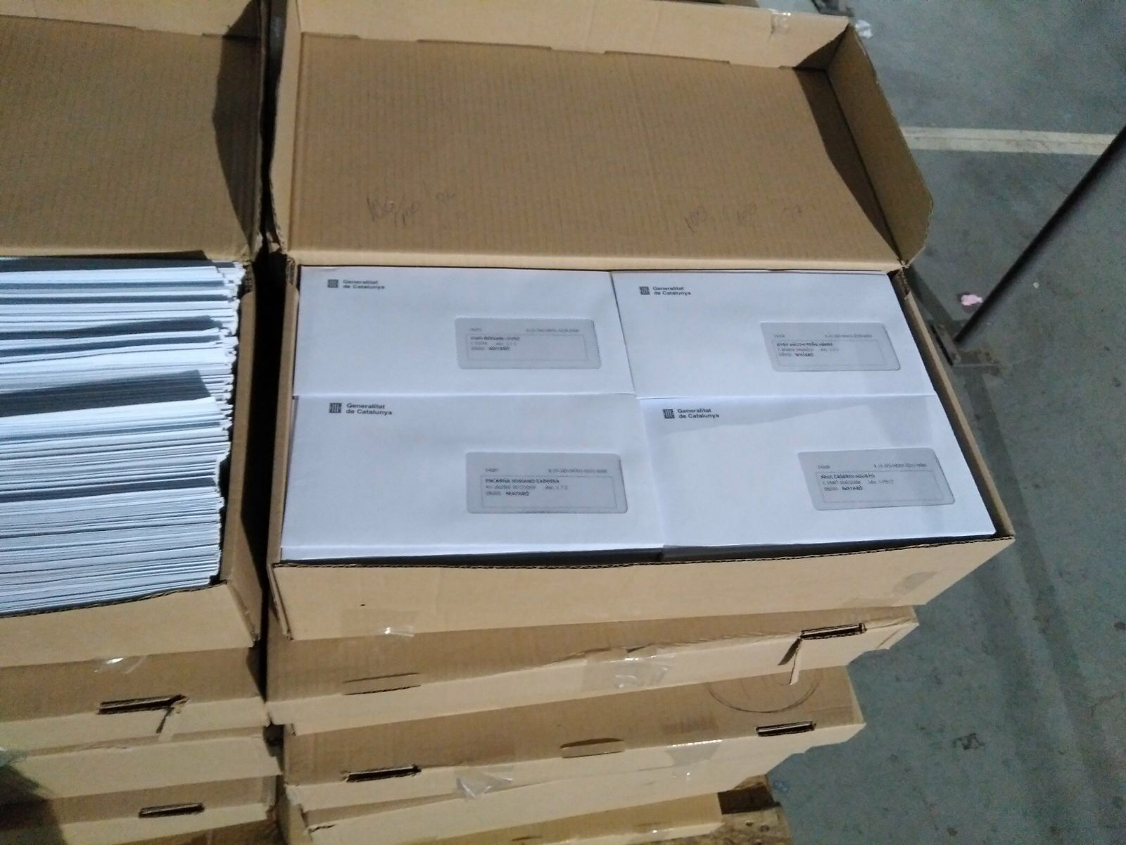 Some of the polling station agent notices confiscated by the Guardia Civil in September, courtesy of Home Affairs 