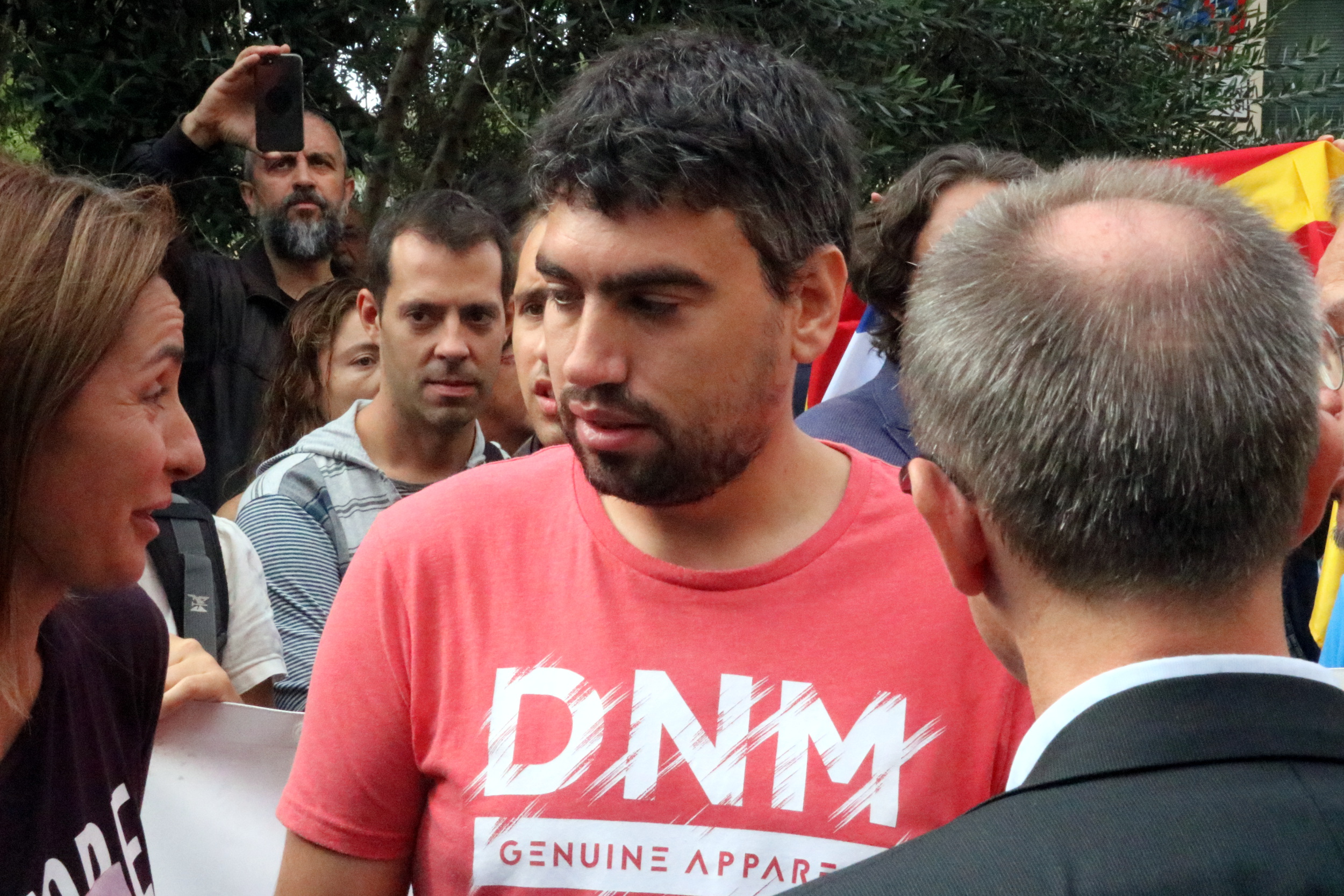 Marc Ruiz, one of the individuals summoned to the Spanish Guardia Civil police station for duplicating the referendum website (by ACN)