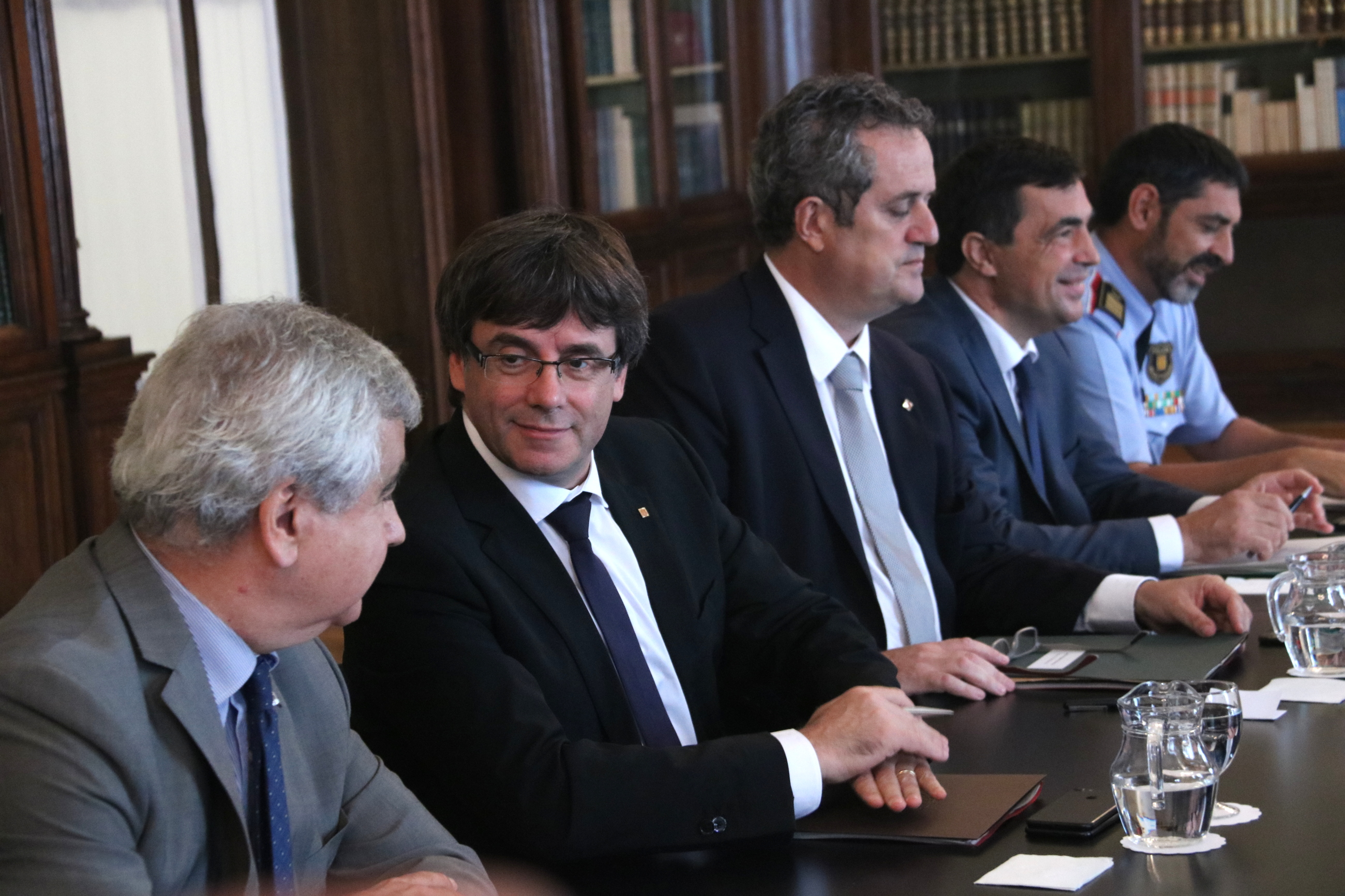Image of the Catalonia-Spain security meeting