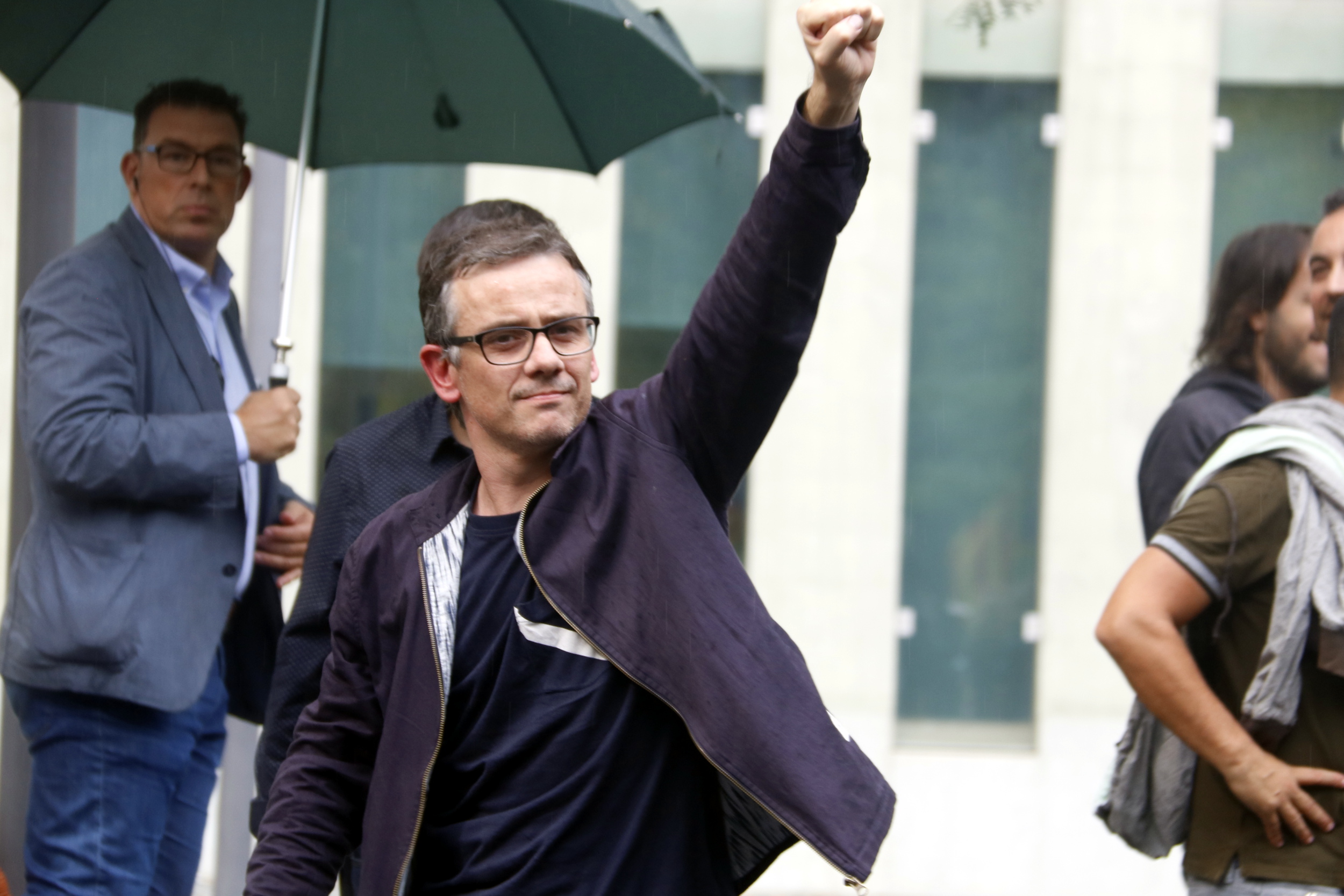 Josep Maria Jové, former secretary general of the Catalan government’s vice presidency and economy ministries, after being released (by Pol Solà)