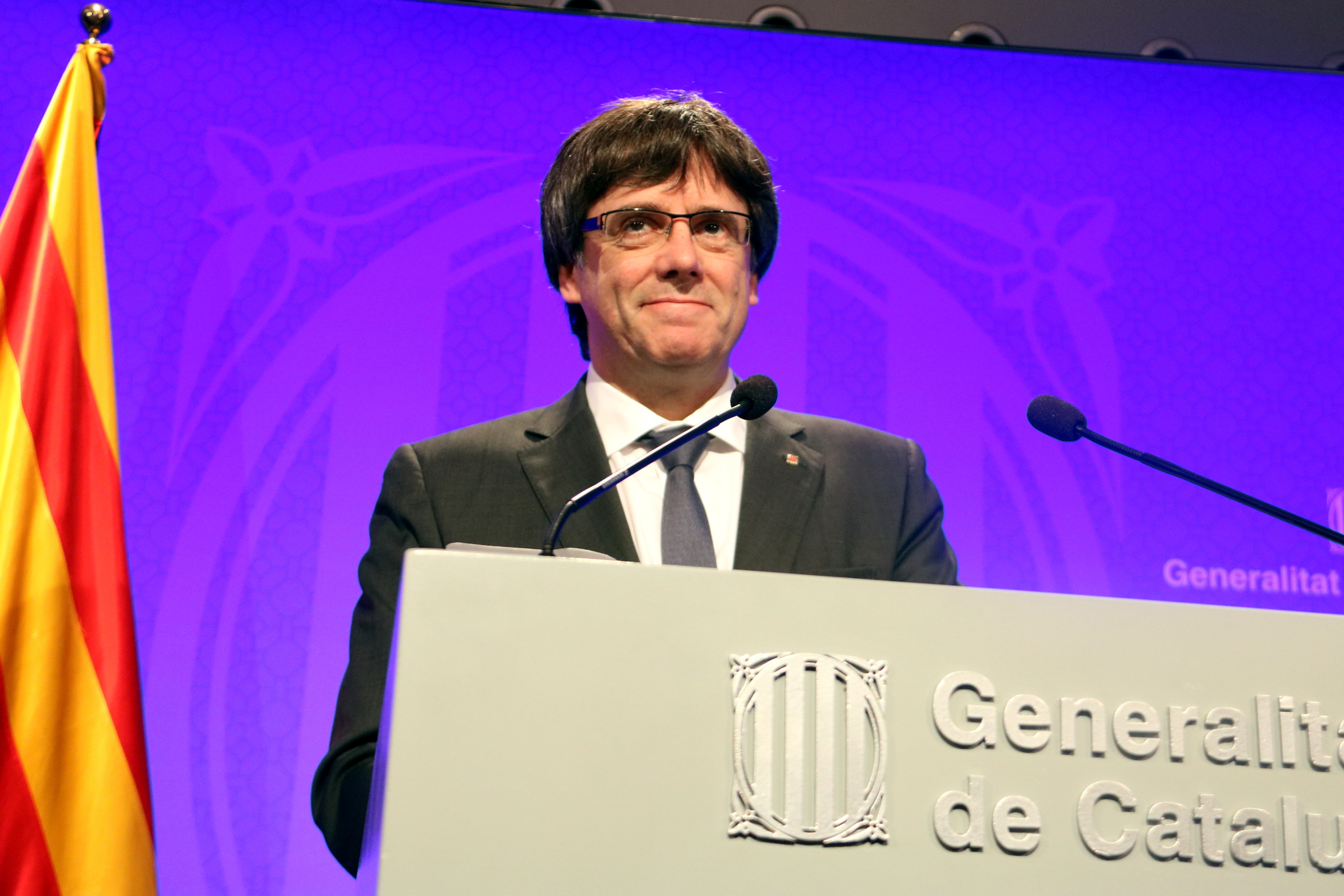 Catalan president Carles Puigdemont (by Pere Francesch)