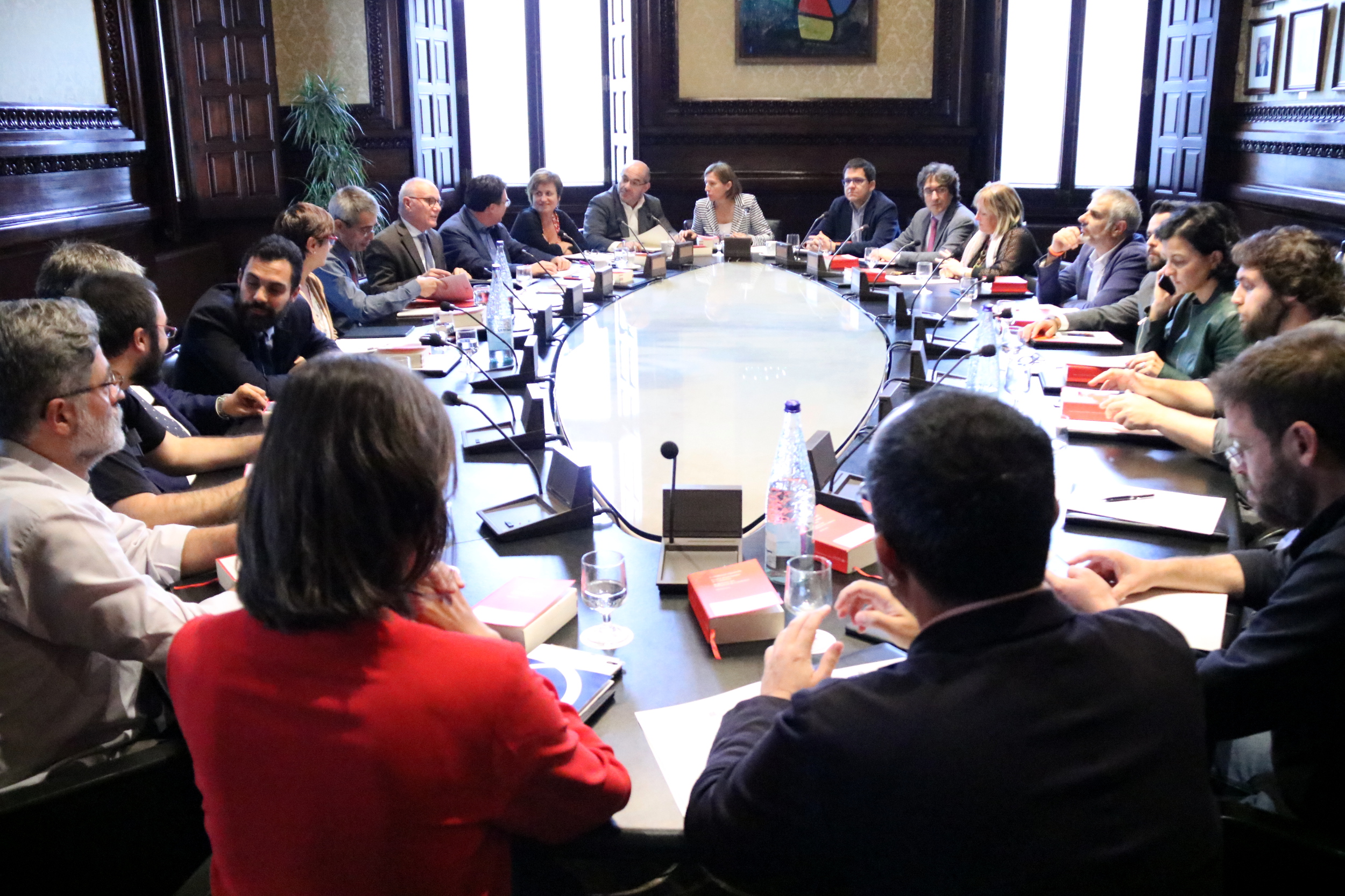 Catalan Parliament spokespersons meeting (by Núria Julià)
