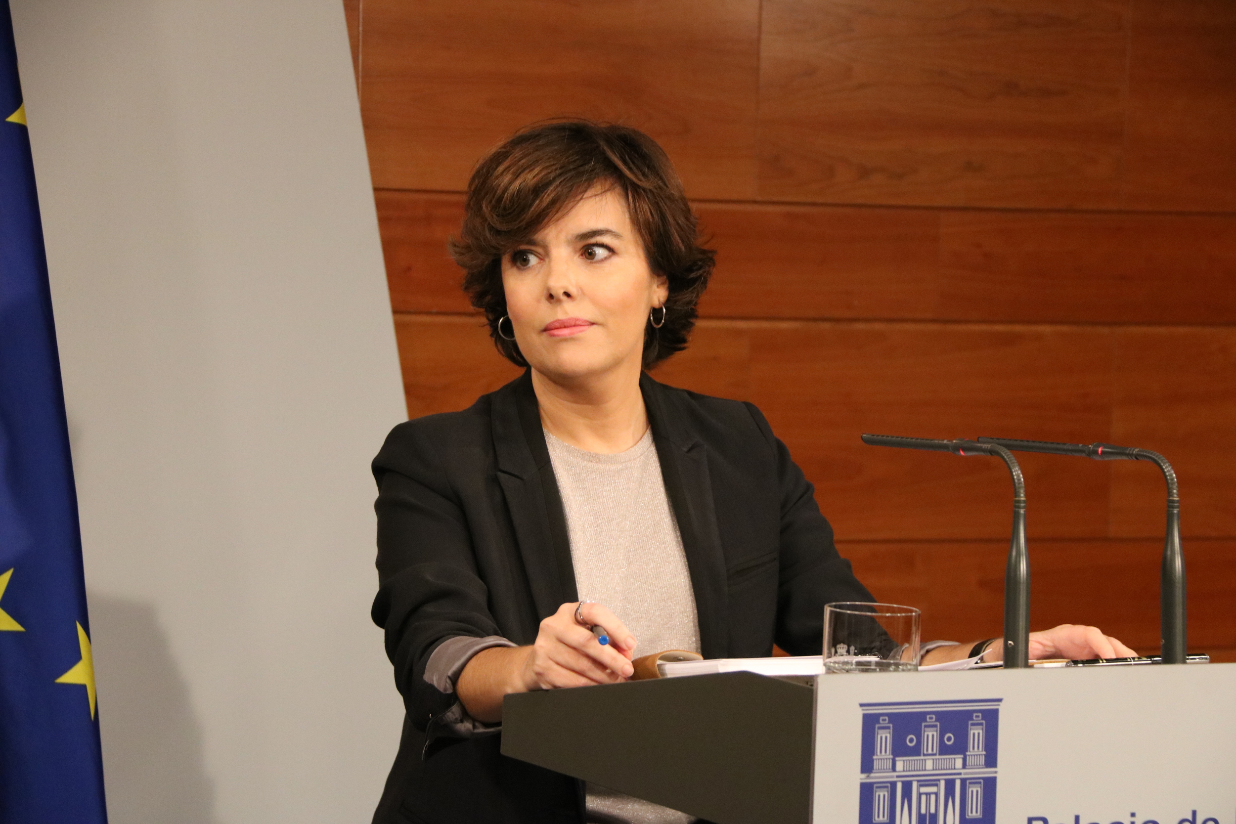 The Spanish vice president, Soraya Sáenz de Santamaría