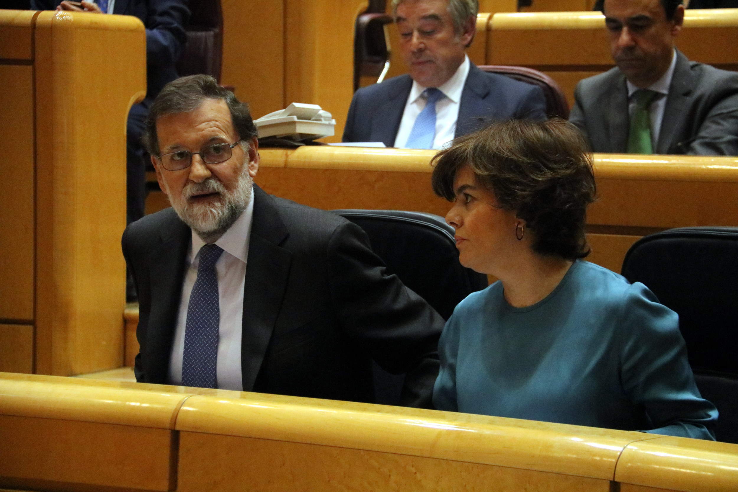 Spanish vice president Soraya Sáenz de Santamaría (by ACN)