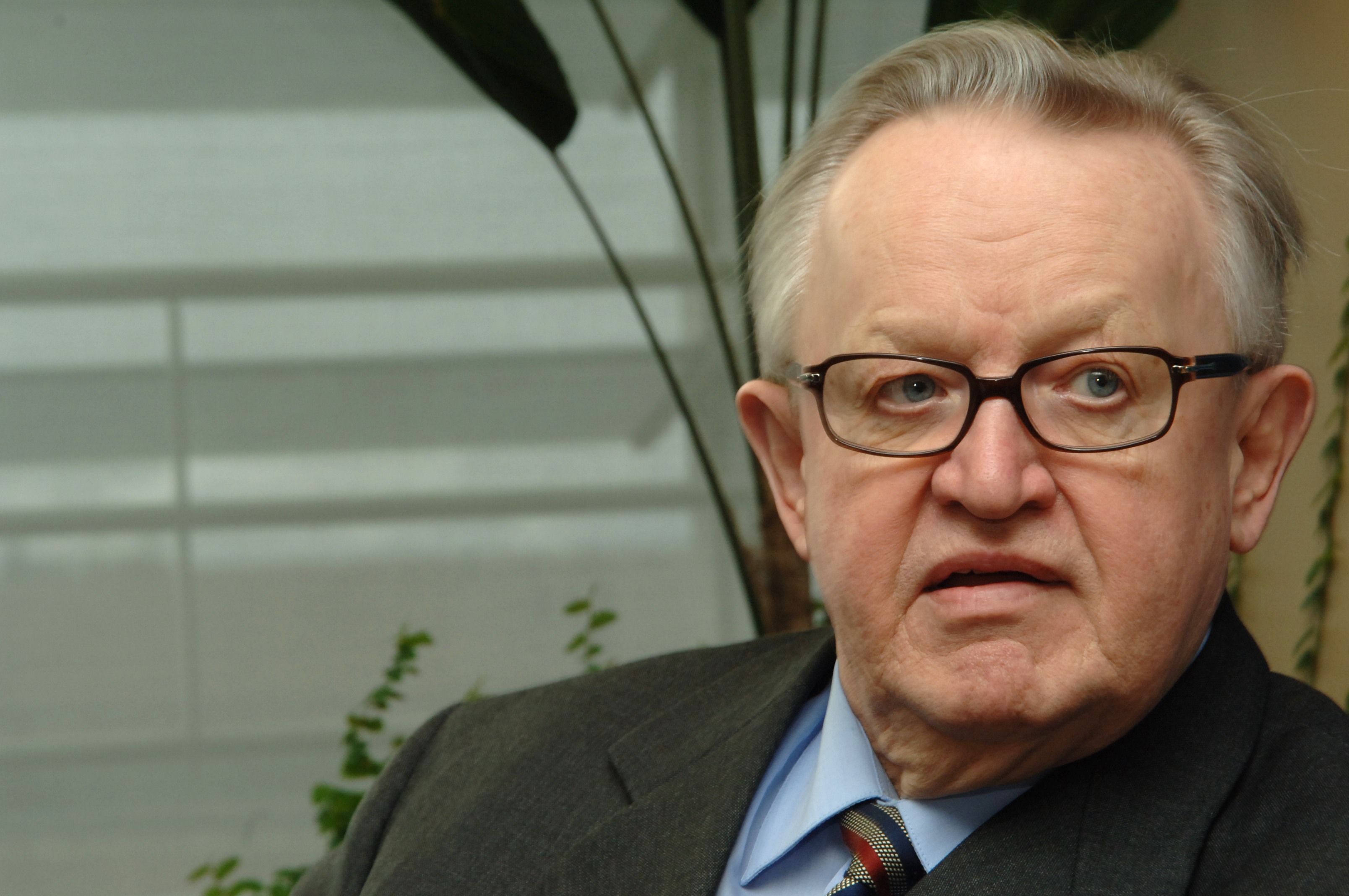 Martti Ahtisaari, former president of Finland (by EBS)
