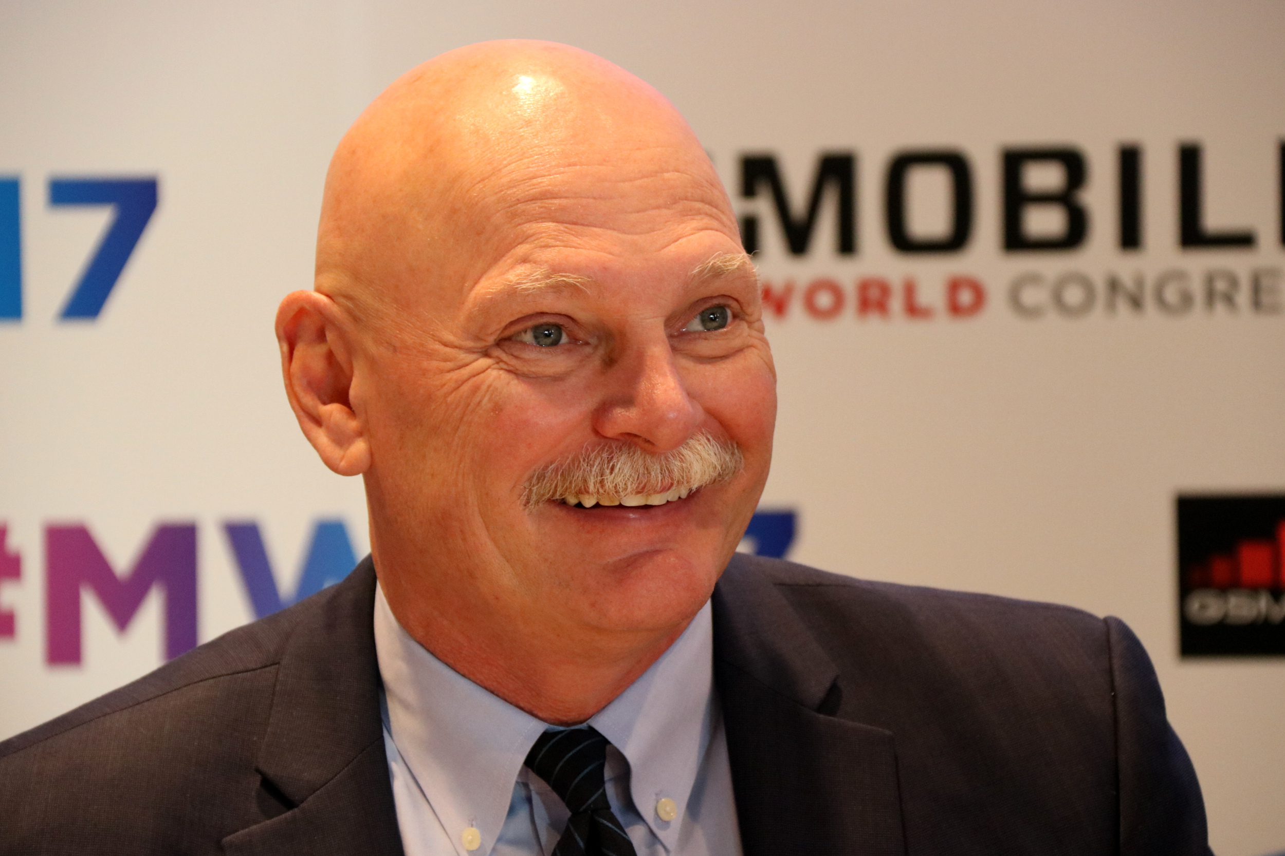 John Hoffman, CEO of event organizer GSMA, in February (by ACN)