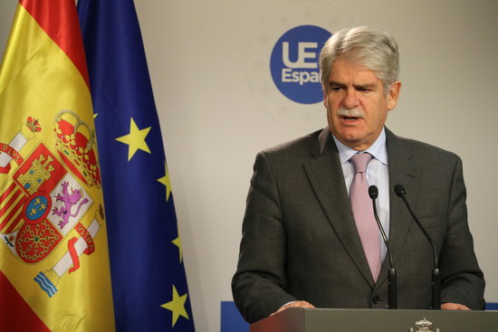 The Spanish foreign minister, Alfonso Dastis