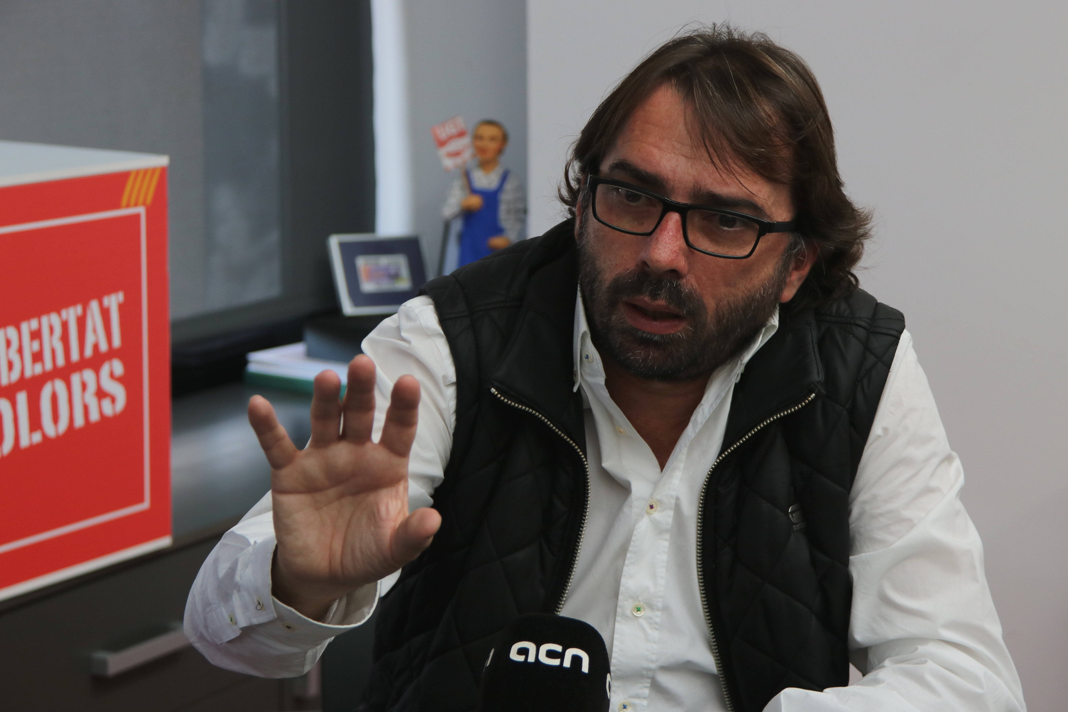 Camil Ros, the secretary general of Catalan branch of major worker's union UGT (by ACN)