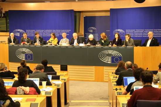 MEPS from group EU-Catalonia Dialogue platform at a press conference on 29 November (by ACN)