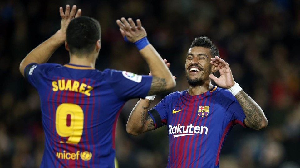 Suárez and Paulinho scored two goals each on a fabulous night for both (by Miguel Ruiz, FCB)