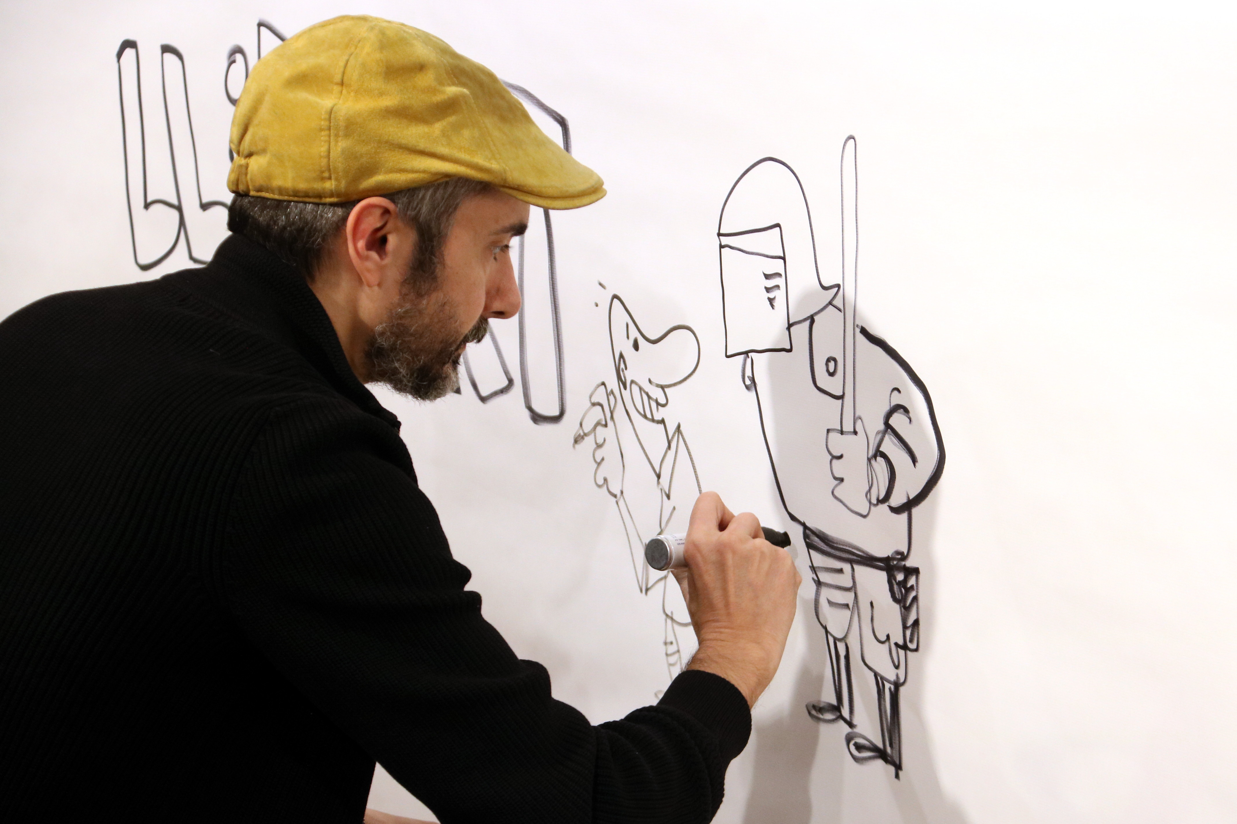 Cartoonist Jaume Capdevila (Kap) (by Pere Francesch)