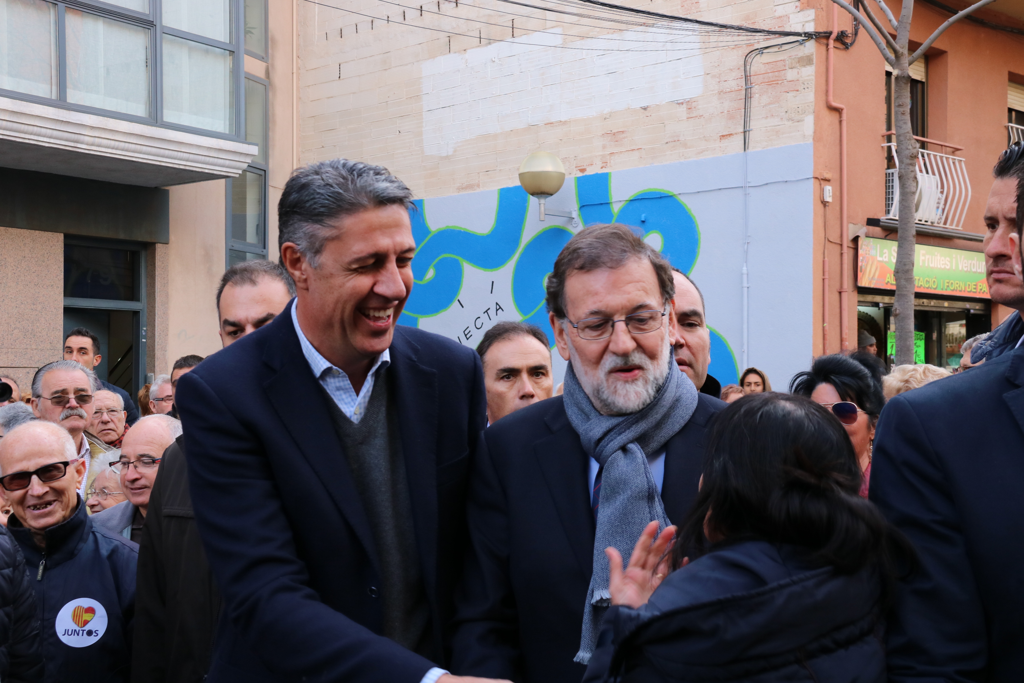 Spanish president Mariano Rajoy with Catalan People's Party leader Xavier Garcia Albiol (by ACN)