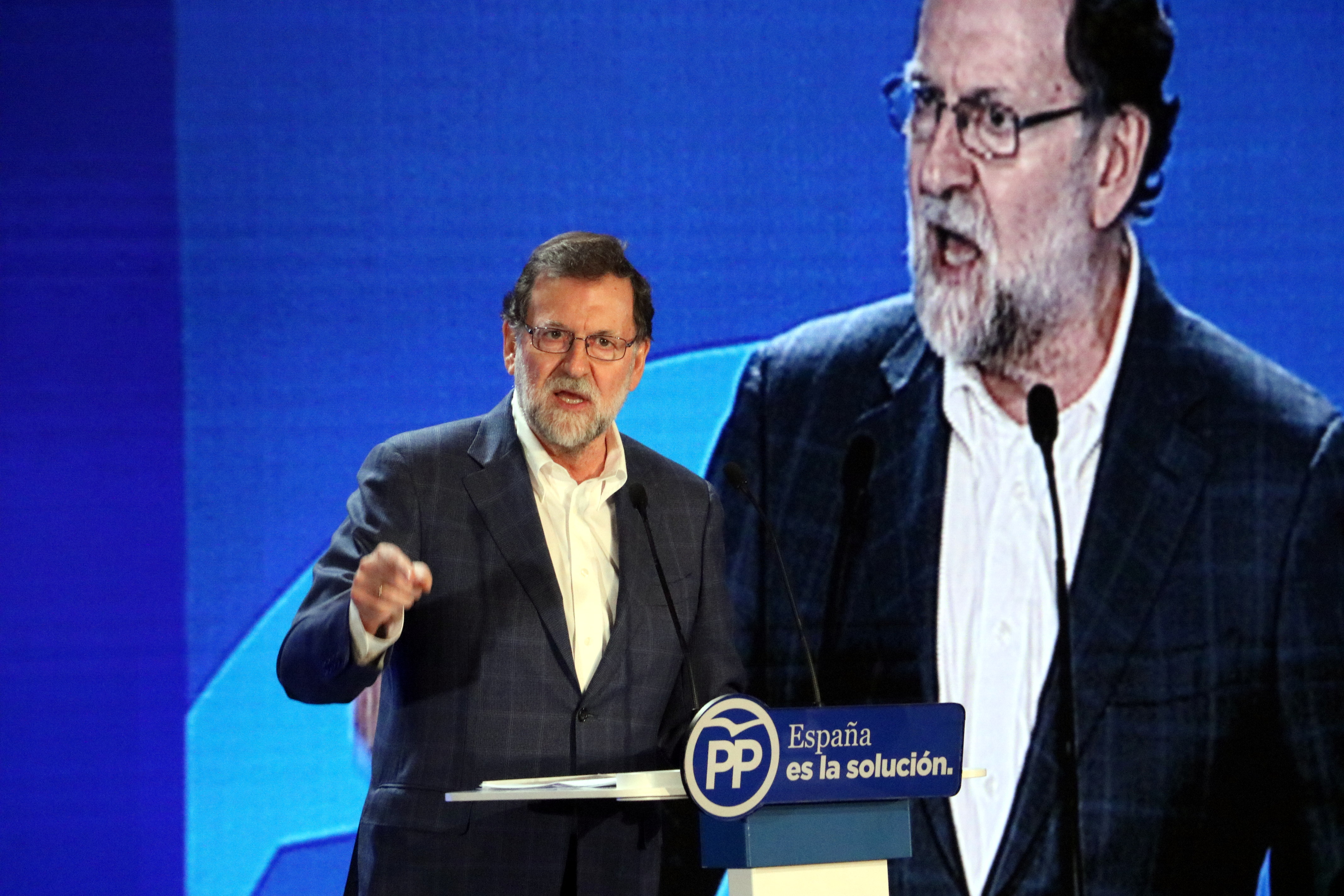 Mariano Rajoy speaking in Catalonia (by ACN)